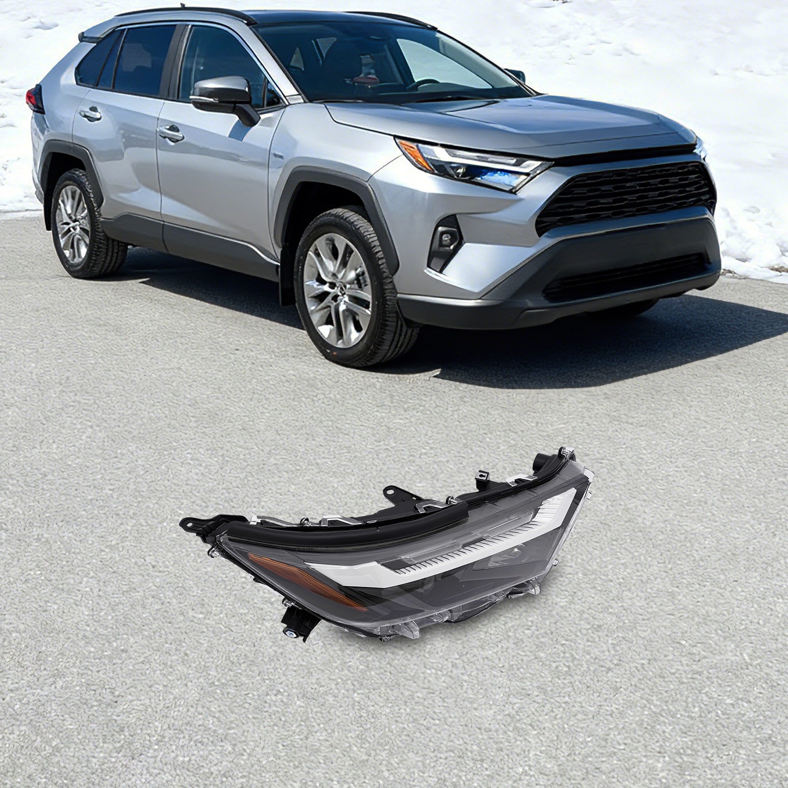 For 2022-2024 Toyota RAV4 LE/XLE LED Headlight Assembly Headlamp Passenger Side