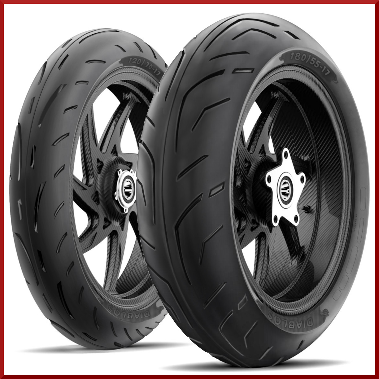 Roadmax 180/55-17 + 120/70-17  (75H) Motorcycle Tire SET (Front + Rear) NEW