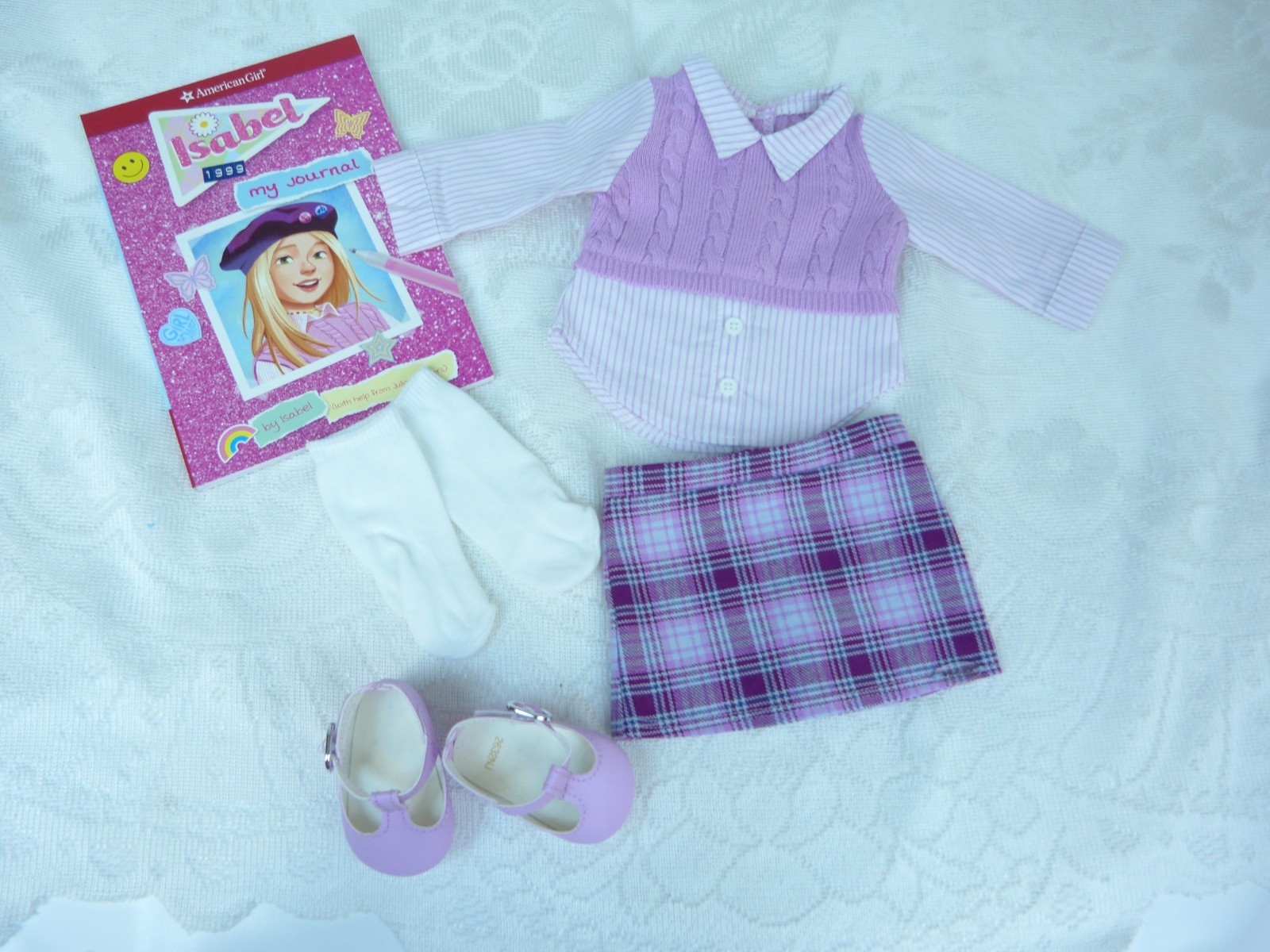 New Isabel Hoffman Meet Outfit American Girl Doll Clothes Shoes Book