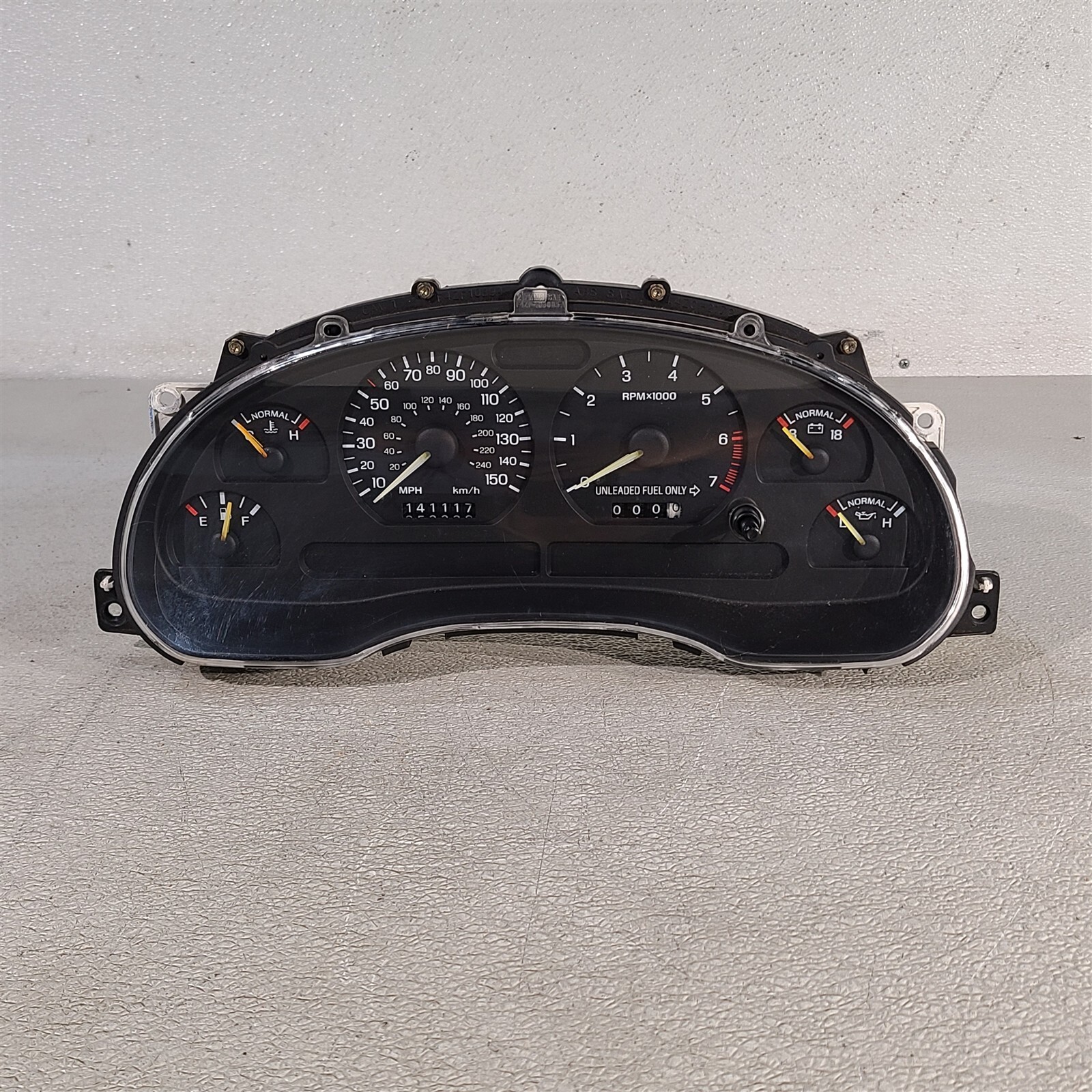 94-95 Mustang Gt Instrument Cluster 150 Mph Speedometer Gauges 141k Aa7536