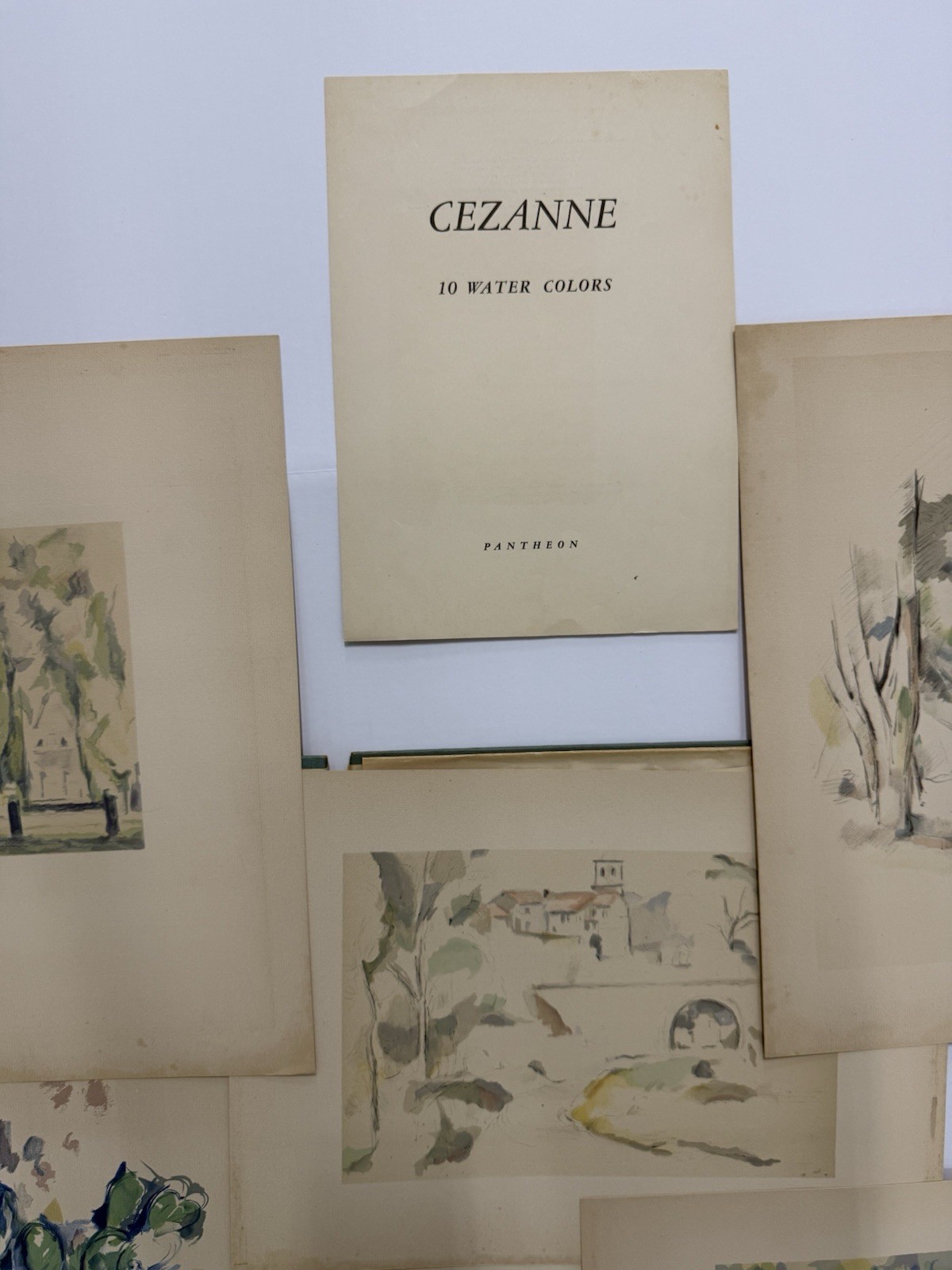 Cezanne 10 Water Colors Portfolio (1947) Pantheon Books - Complete Set 10 Prints