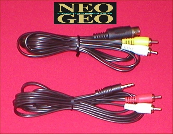 FULL STEREO Audio Adapter & Video Cable Set for SNK Neo Geo AES Console NEW FULL STEREO Audio Adapter & Video Cable Set for SNK Neo Geo AES Console NEW