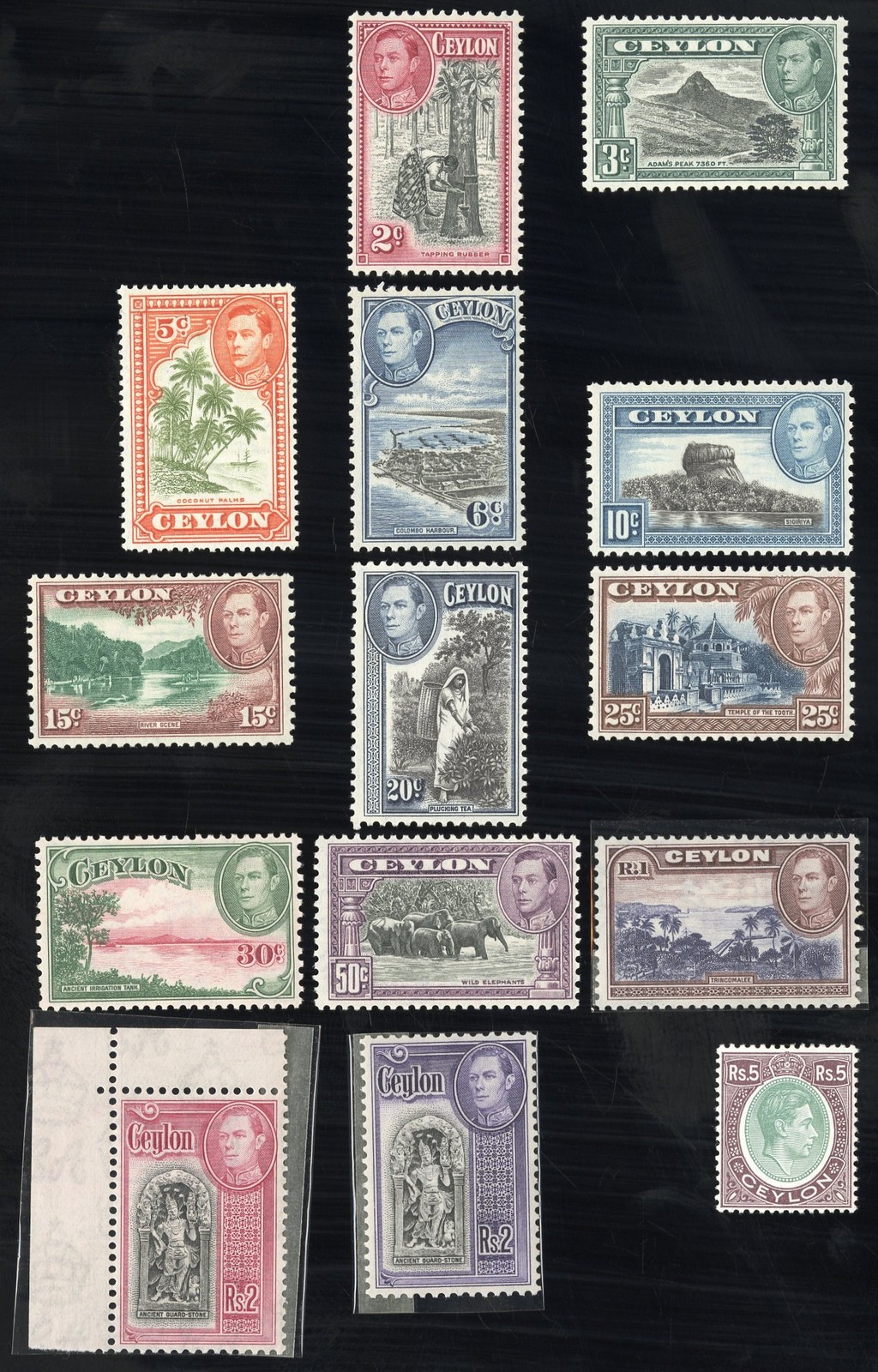 Ceylon Stamps # 278-89 MNH VF Scott Value $125.00 Ceylon Stamps # 278-89 MNH VF Scott Value $125.00