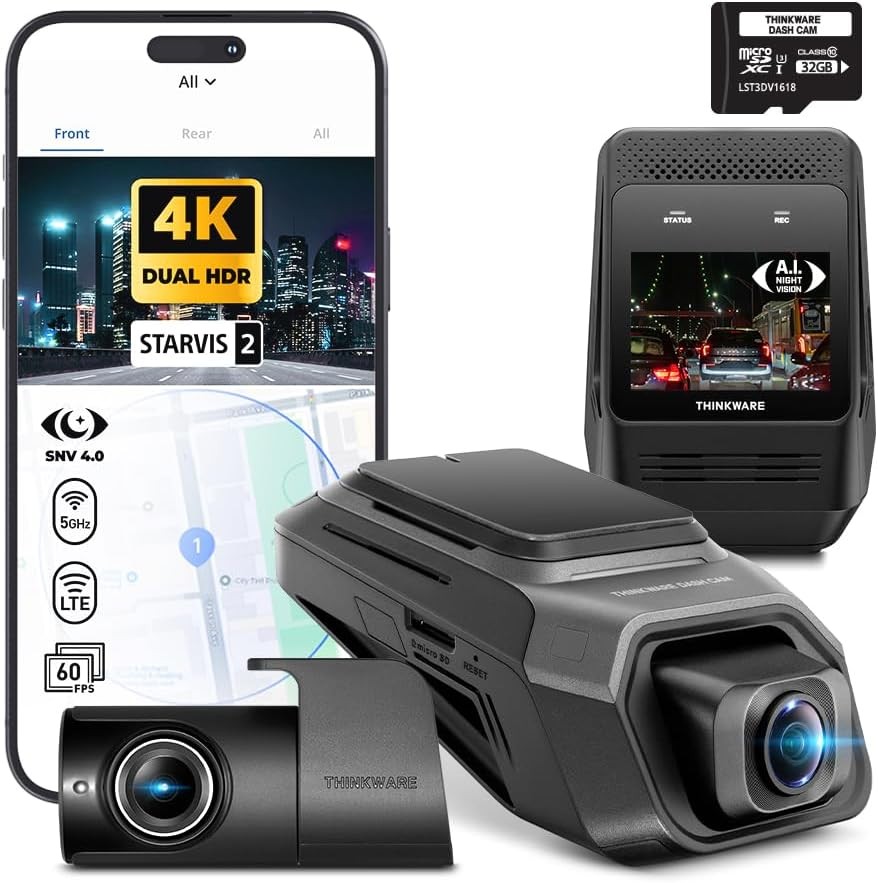 THINKWARE ARC800 4K Dash Cam Front Rear Touchscreen WiFi Parking Mode Car Camera