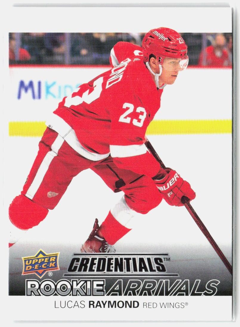 2021-22 Upper Deck Credentials #RA-1 Lucas Raymond Rookie Arrivals
