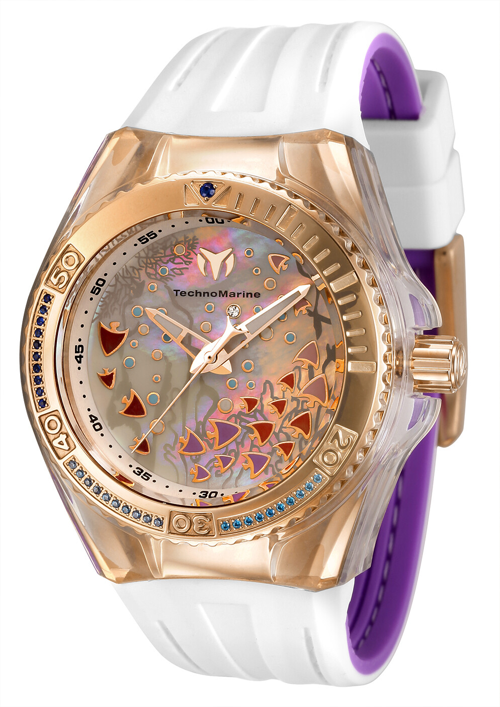 TechnoMarine Women\'s TM-119021 Cruise Dream 40mm Rose Gold Watch NEW