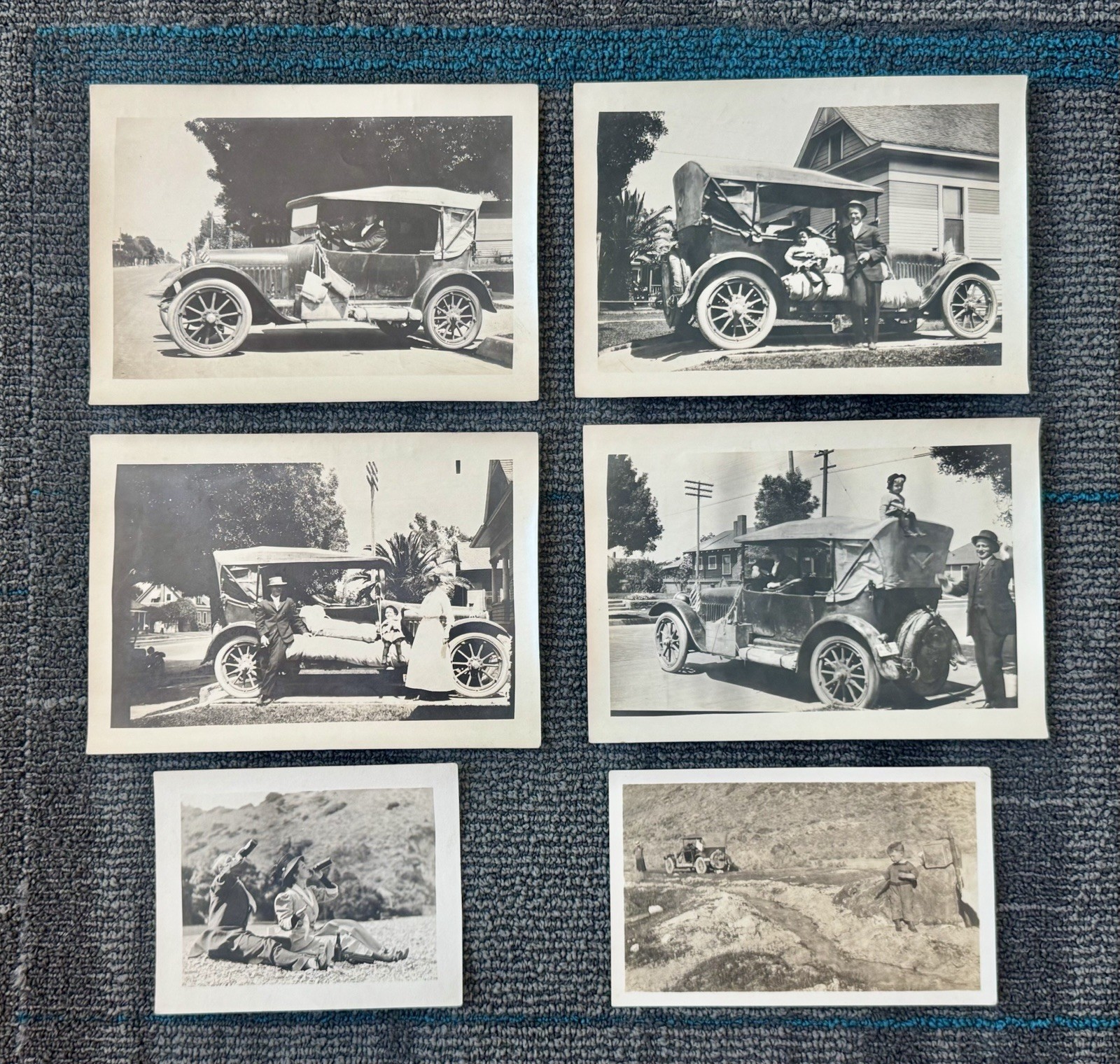 Antique 1916 Car Automobile Photo Photograph Lot of 6 Antique 1916 Car Automobile Photo Photograph Lot of 6