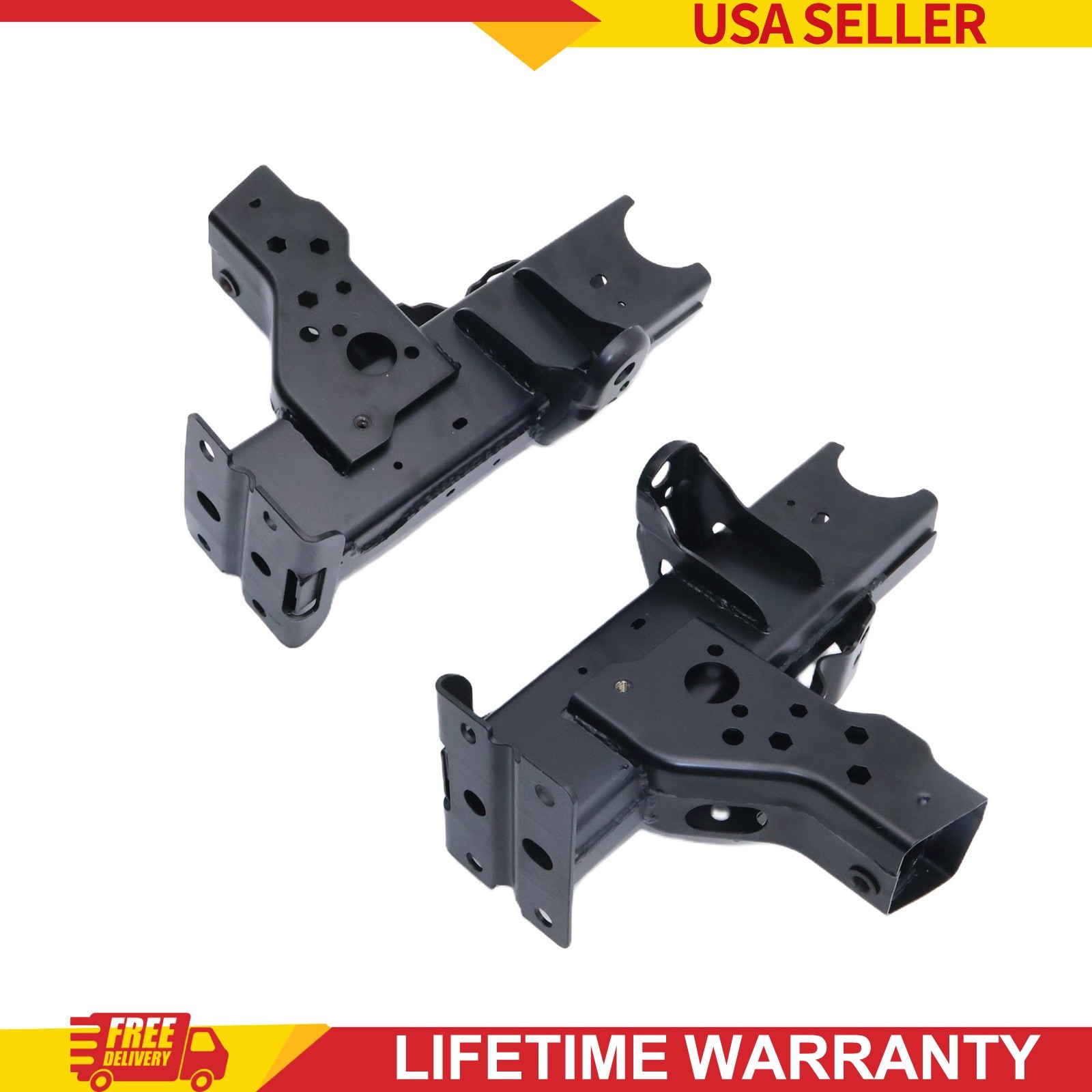 Fits 2018-2025 Jeep Gladiator JL Front Left Right Mounting Bracket Pair 2Pcs