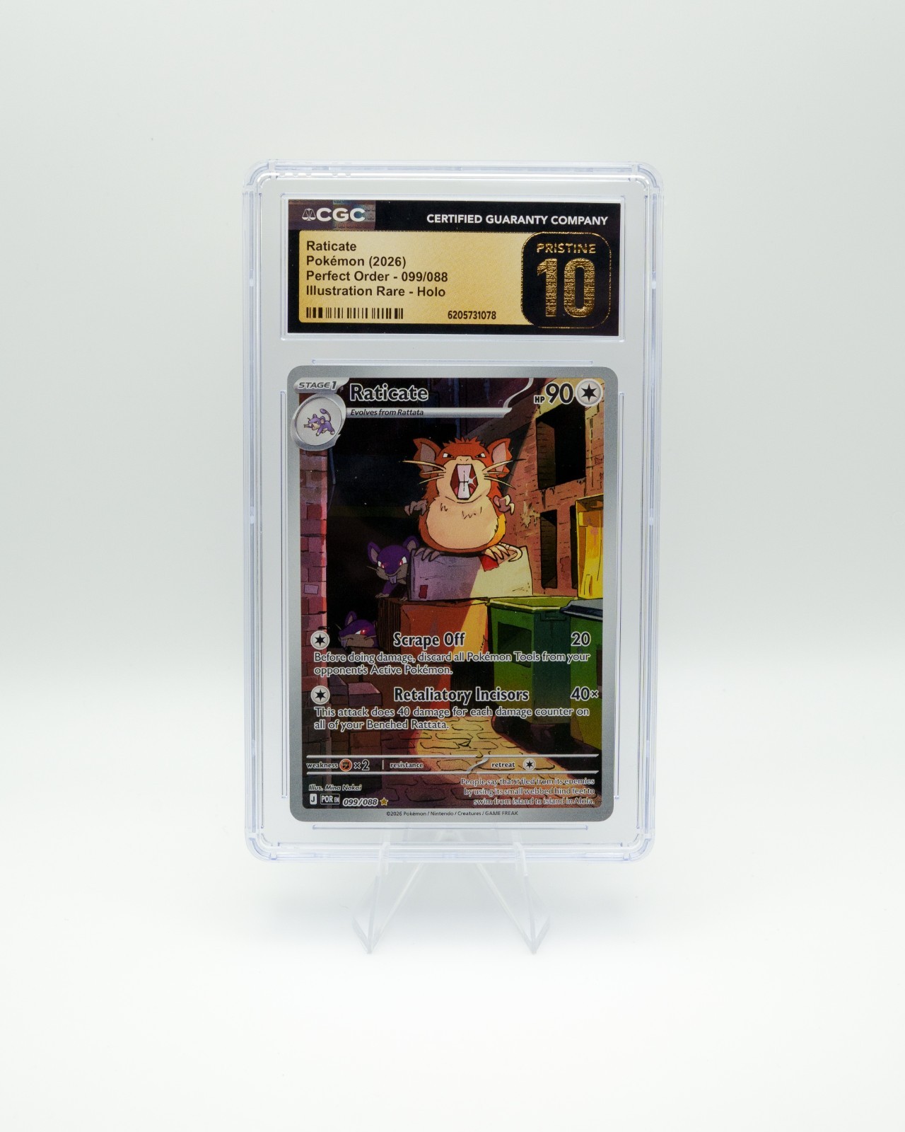 2026 Pokemon Raticate MEP 099 Promo CGC 10 Pristine Mega Evolution 2026 Pokemon Raticate MEP 099 Promo CGC 10 Pristine Mega Evolution