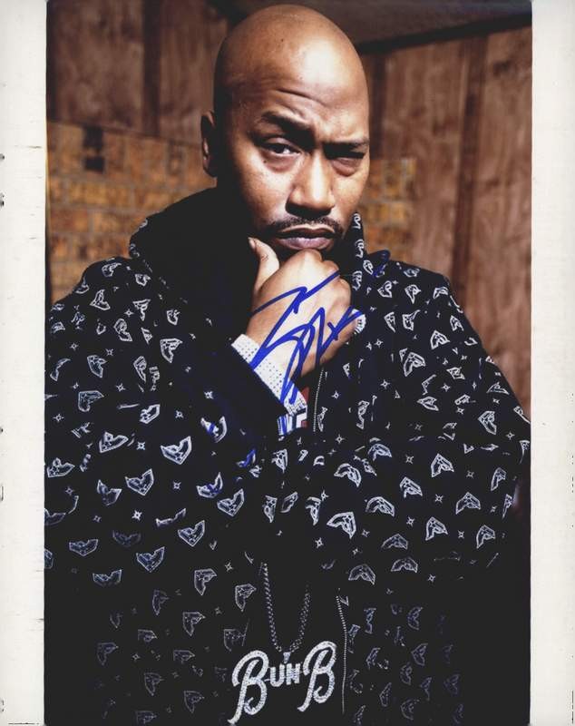 UGK Bun B Signed authentic signed rap 8x10 photo W/Certificate Autographed A0114