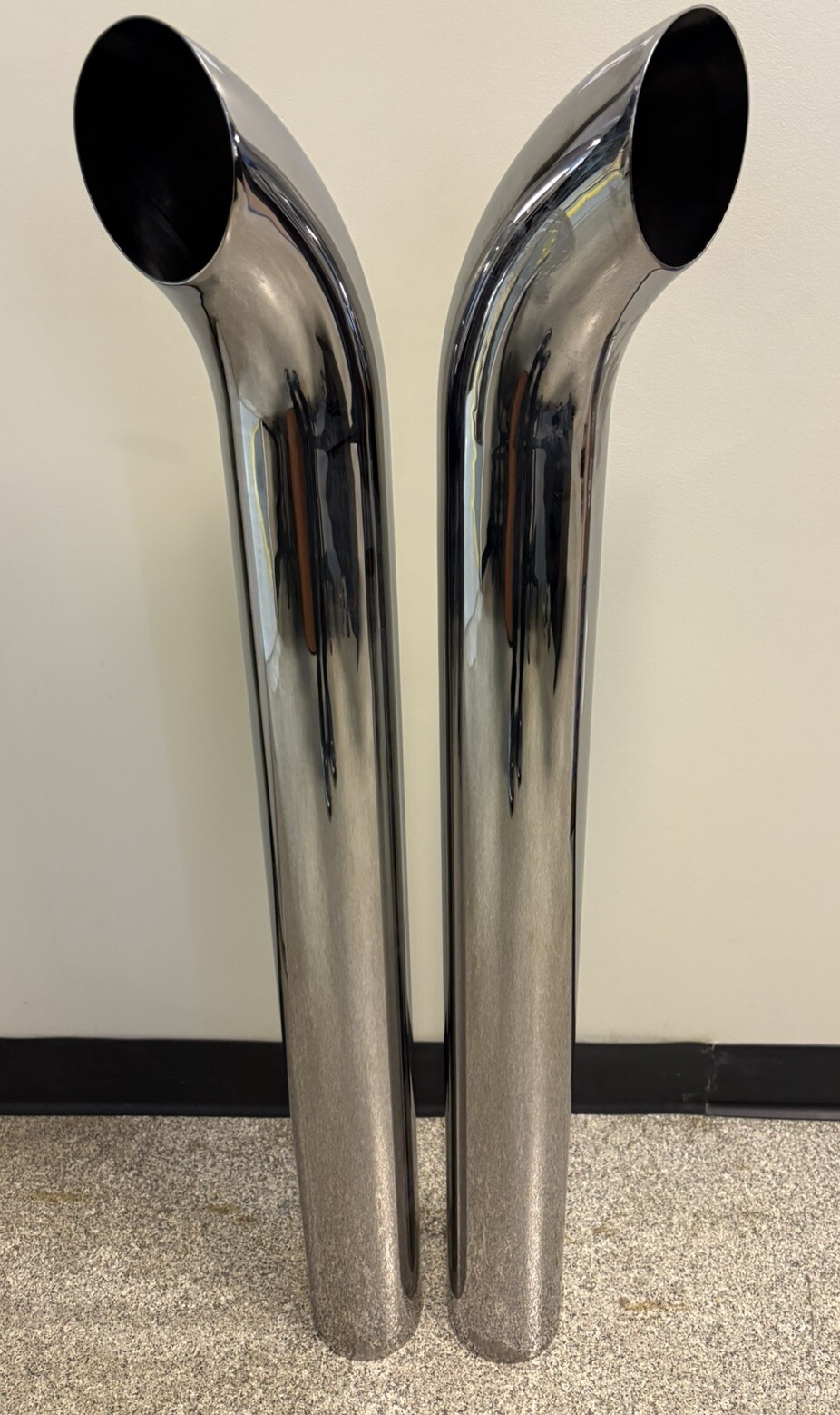 Chrome Stacks 4 Inch Curved Pipe 4\ Chrome Stacks 4 Inch Curved Pipe 4\