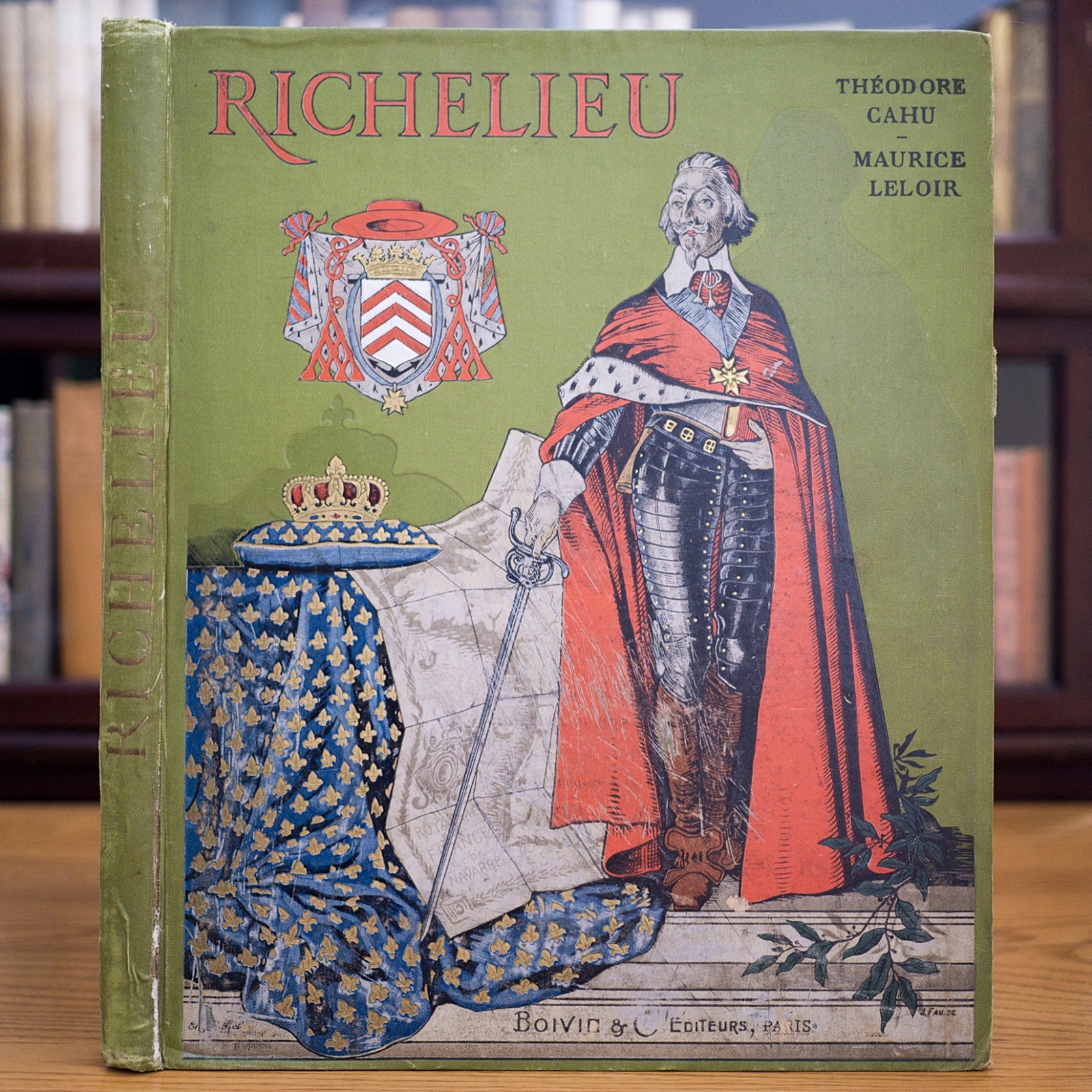 1910 CARDINAL RICHELIEU ANTIQUE BOOK SEA MONSTER OCCULT MYTH LEGEND HUGUENOT WAR