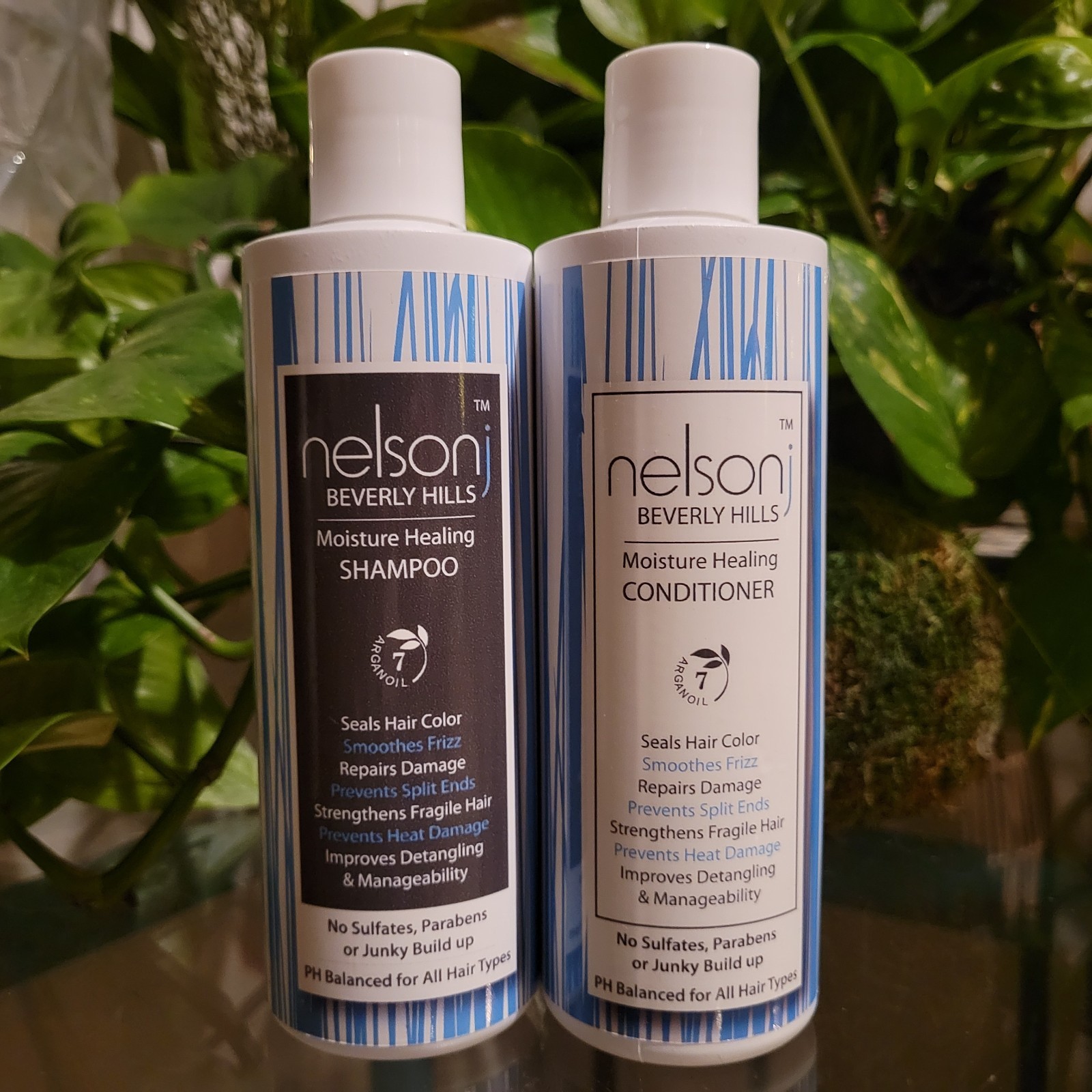 Nelson J Beverly Hills Moisture Healing Shampoo & Conditioner Set Sulfate-Free 