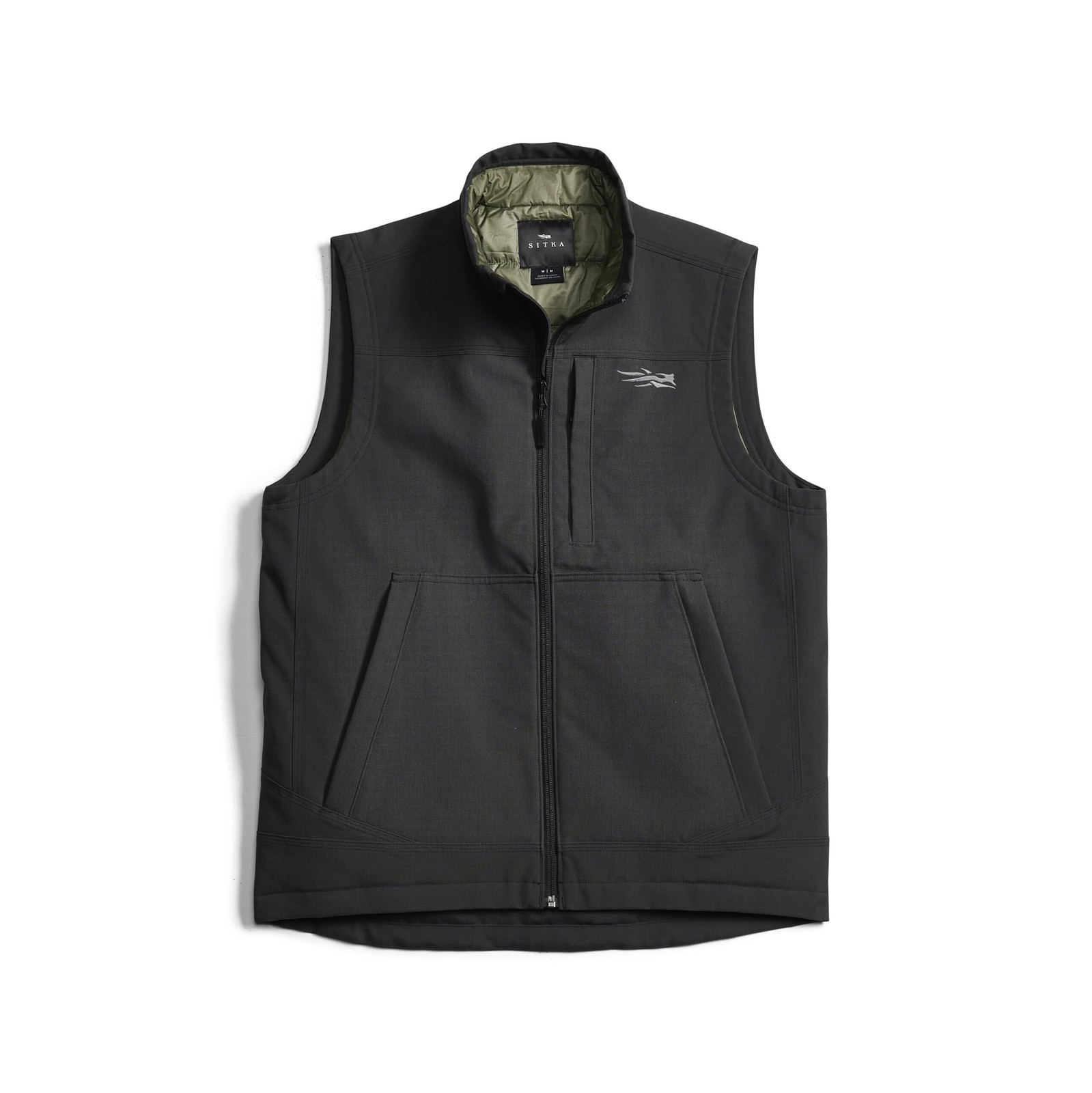 SITKA Gear Mens Grindstone Insulated Outdoor Vest Obsidian Medium