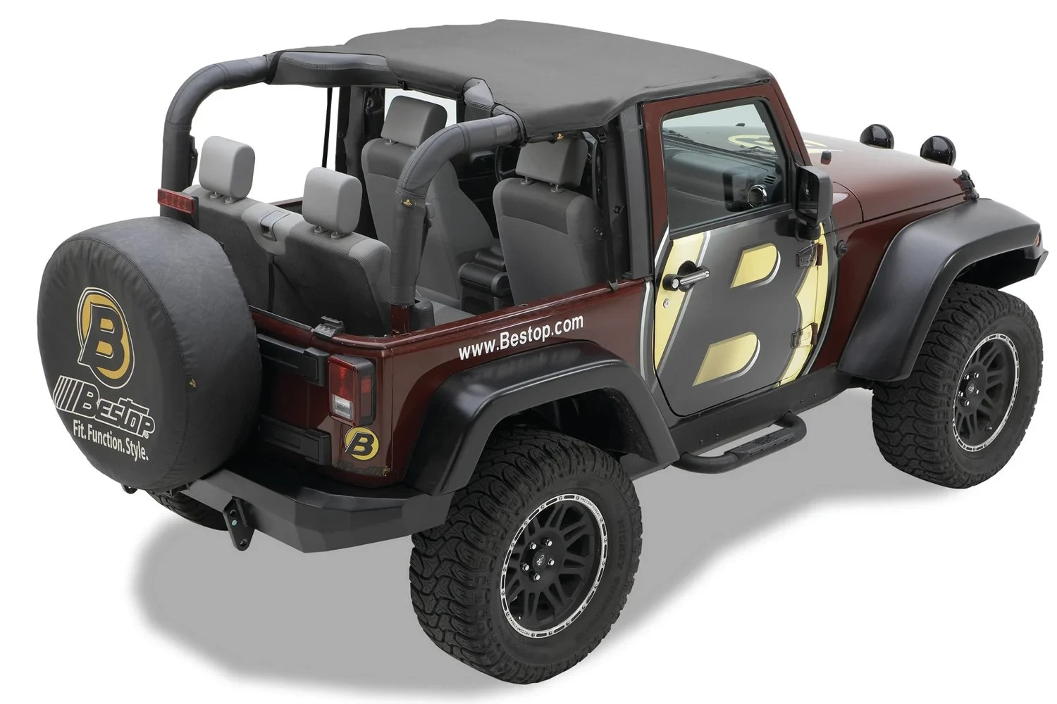 NEW Bestop 52586-11 Mesh Header Bikini Top for Wrangler 2010 