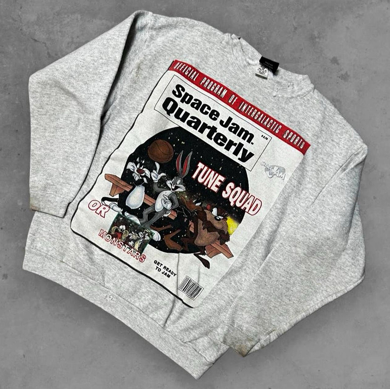 Vintage 1996 Space Jam Tune Squad Sweatshirt – Size M Vintage 1996 Space Jam Tune Squad Sweatshirt – Size M