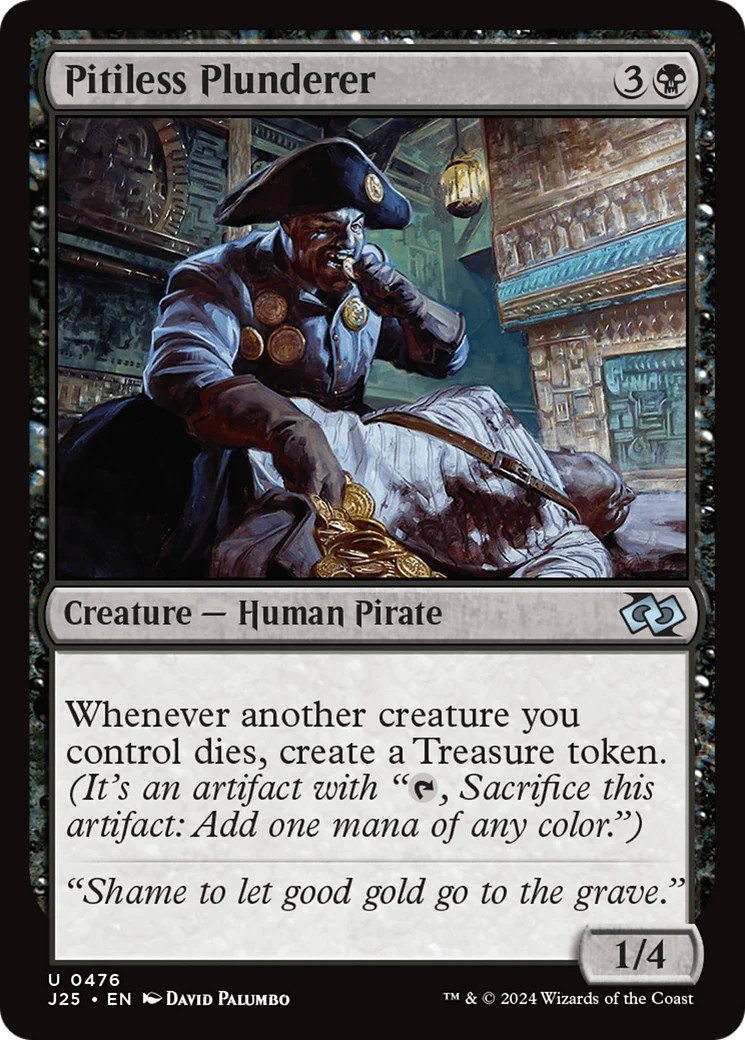 MTG Pitiless Plunderer [Foundations Jumpstart] Near Mint Magic