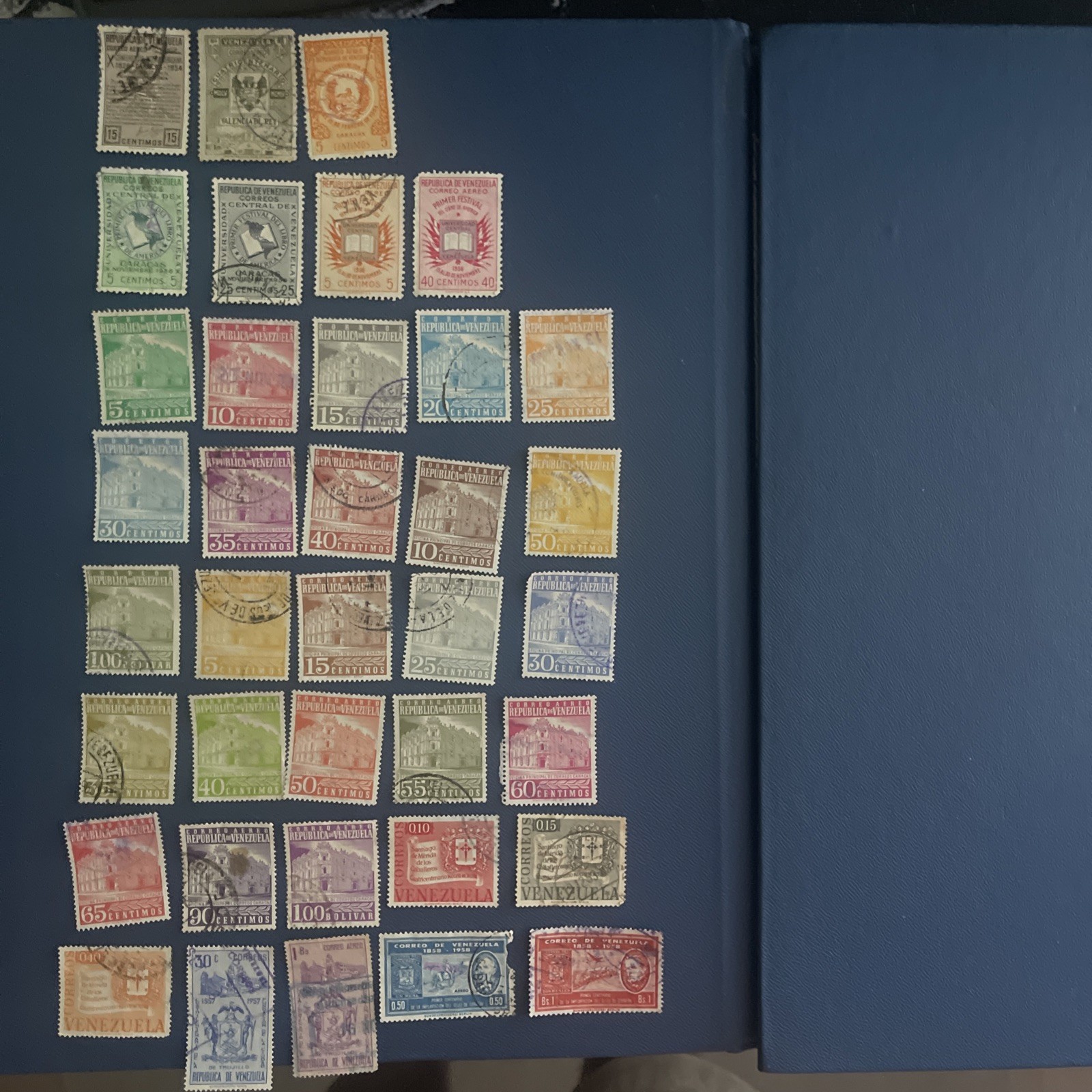 Venezuela 1954-1959 Used 37 Stamps, F/VF condition, See Photos