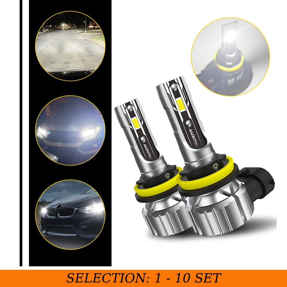 2-20X H11 H8 H9 100000LM LED Bulb Headlight Low Beam Super Bright White 6500K E2