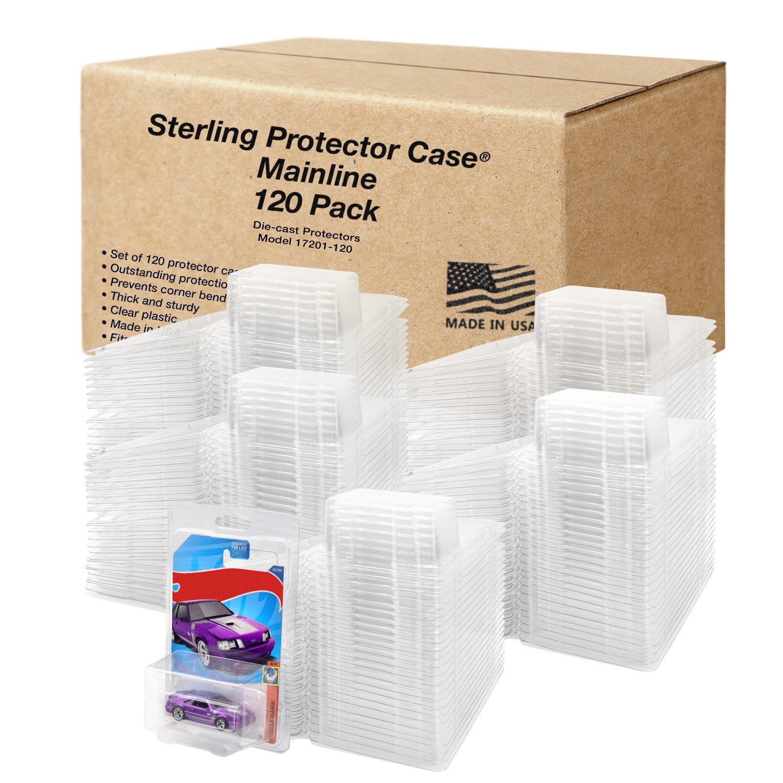 Sterling Protector Case Mainline 120 Pack for Hot Wheels & Matchbox Basic Sterling Protector Case Mainline 120 Pack for Hot Wheels & Matchbox Basic