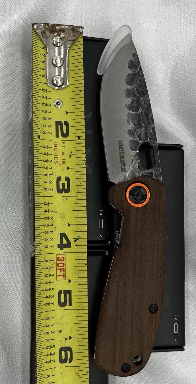 Matsato Folding Pocket Knife 2.55” Blade Japanese Beech Wood Handle  QTY: 1 NEW