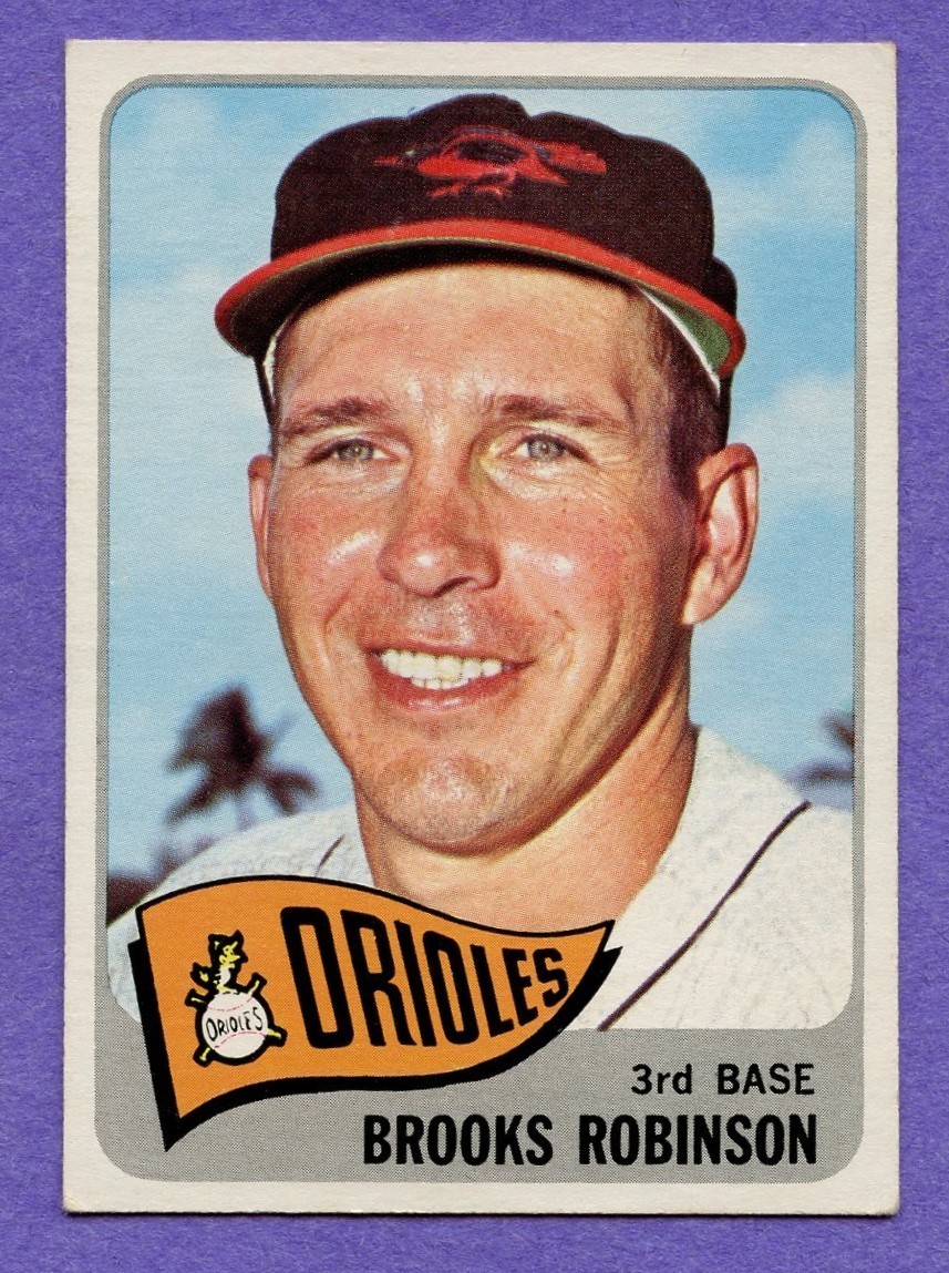 1965 Topps Brooks Robinson #150 Orioles Centered EX 1965 Topps Brooks Robinson #150 Orioles Centered EX