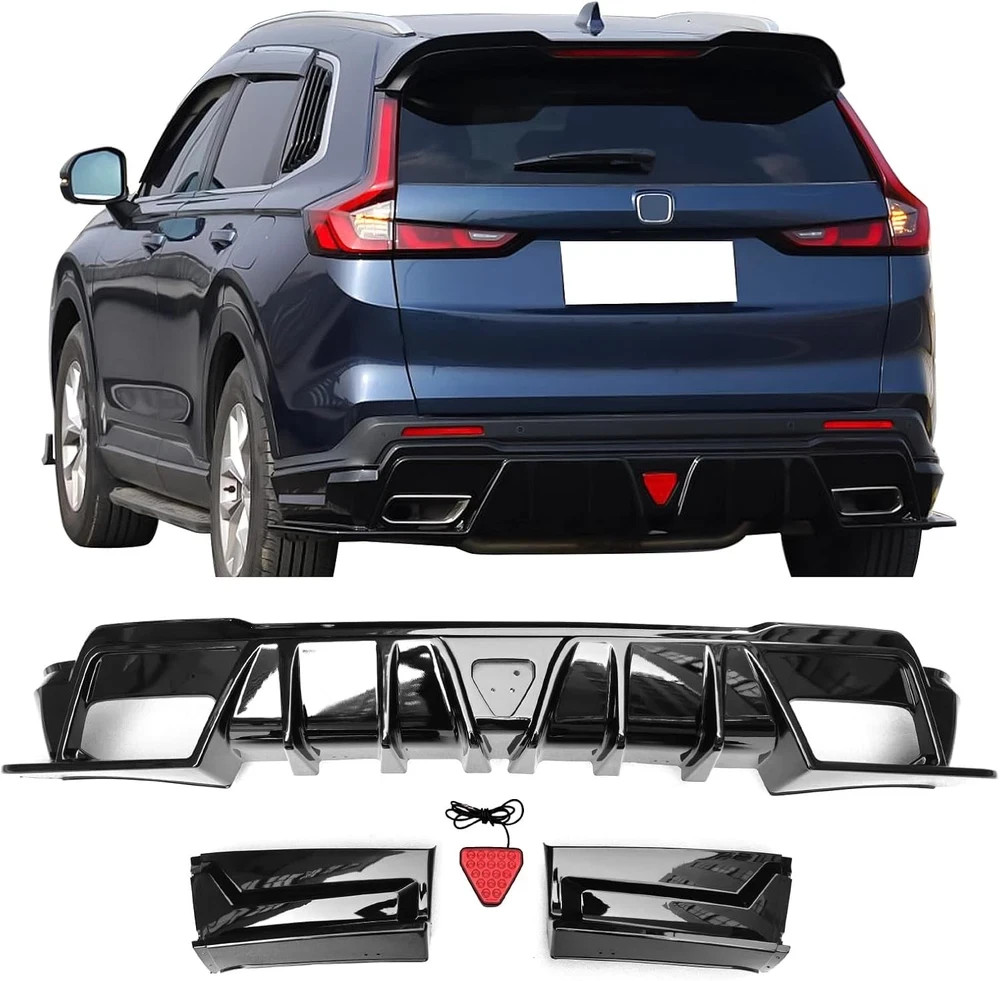 Fit 2023-2026 Honda CR-V Hybrid Only Rear Diffuser W/Brake Light PP | , IKON Sty