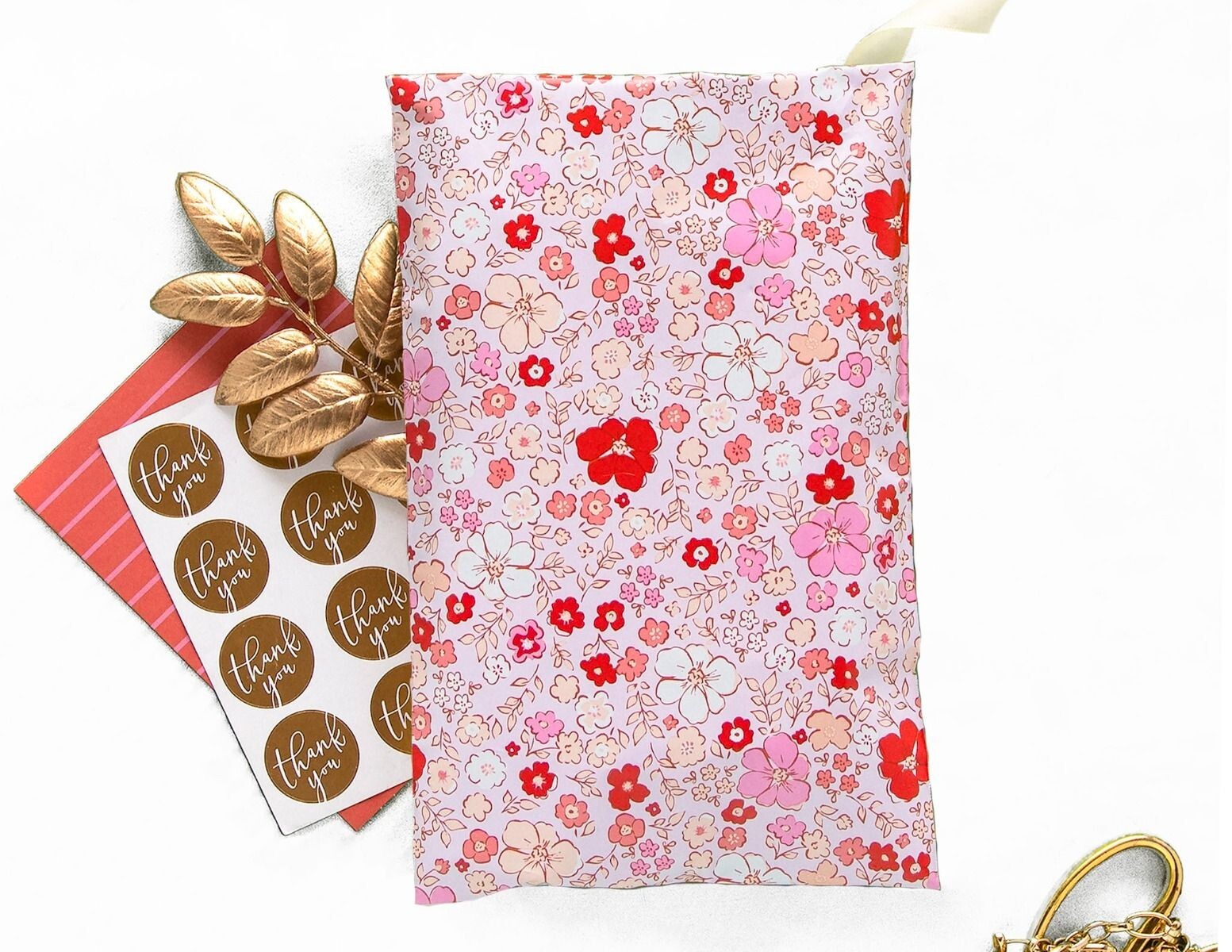 100 Designer Poly Mailers Plastic Envelopes Shipping Bags Custom #SmileMail®