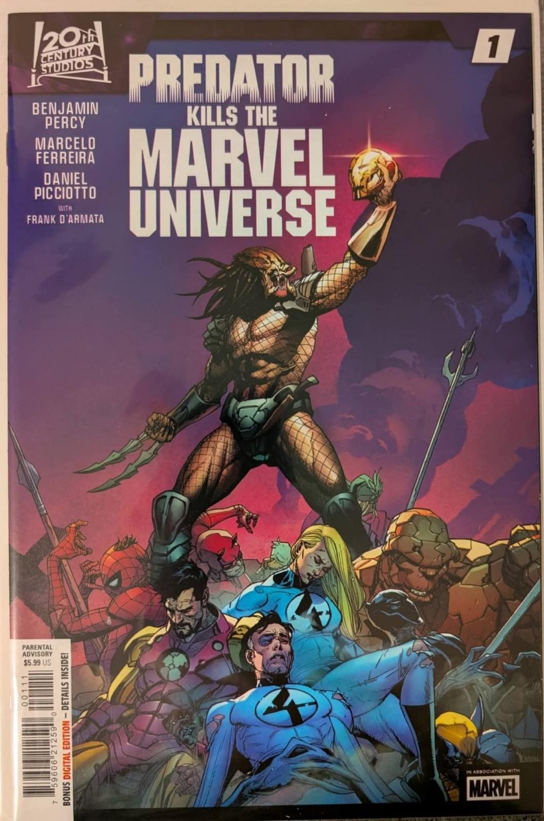 Predator Kills the Marvel Universe #1-5 Complete Set, NM Predator Kills the Marvel Universe #1-5 Complete Set, NM