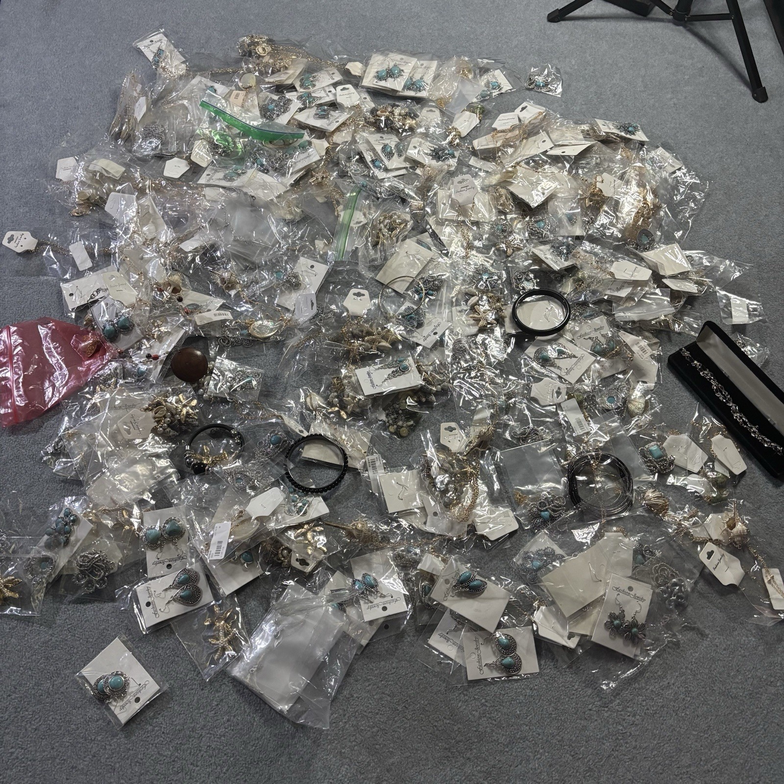 Huge 10lb+ Jewelry Reseller Lot - 100+ Pieces Boho Turquoise Shells New Packaged