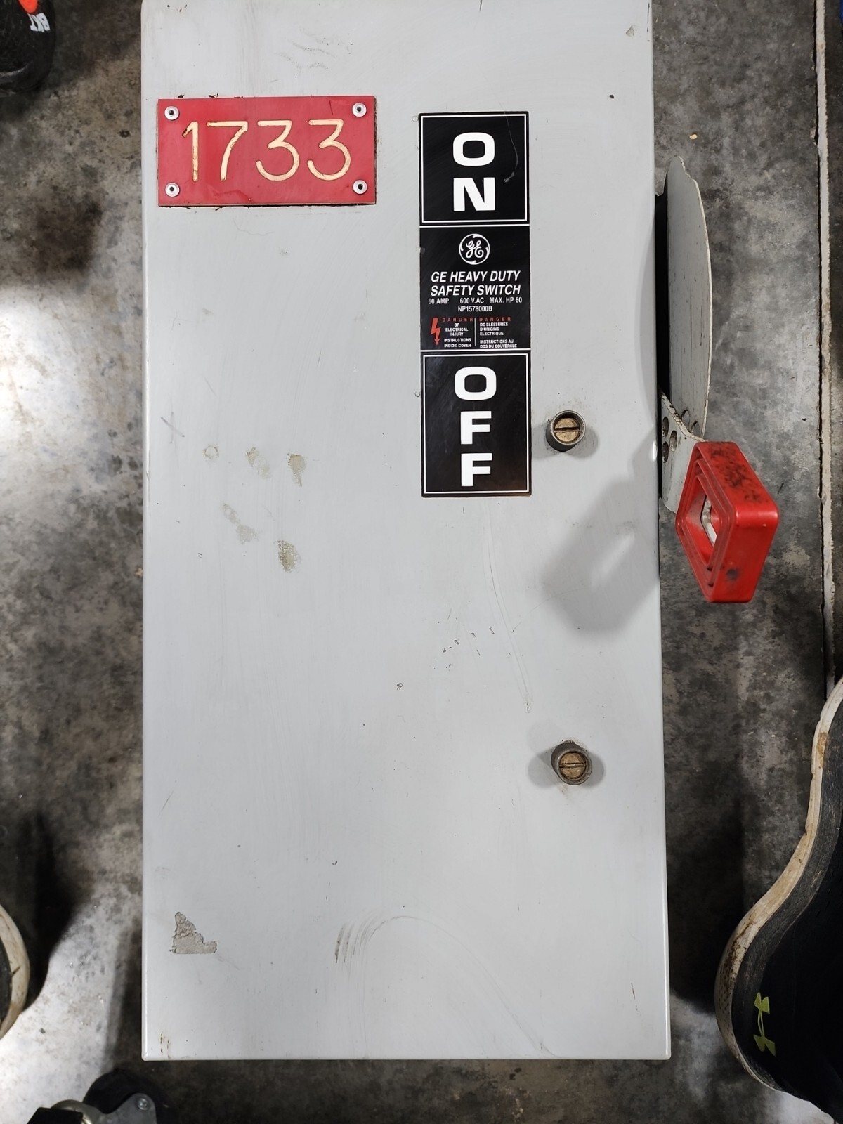 Ge Thn3362J Safety Switch 600V 60A 3P