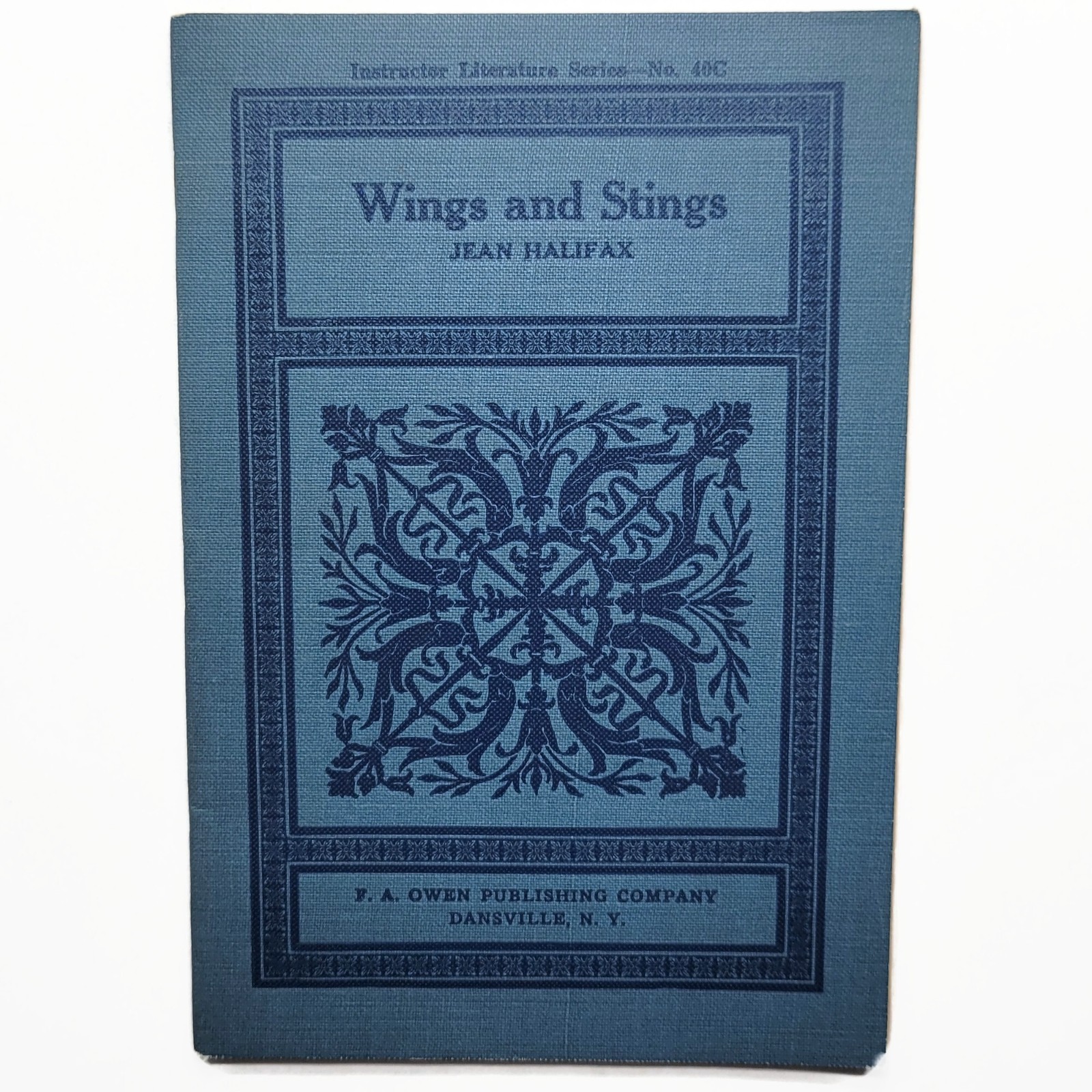 Antique 1906 Wings & Stings Bee Wasp Spider Fly Insect Nature Study Science Book