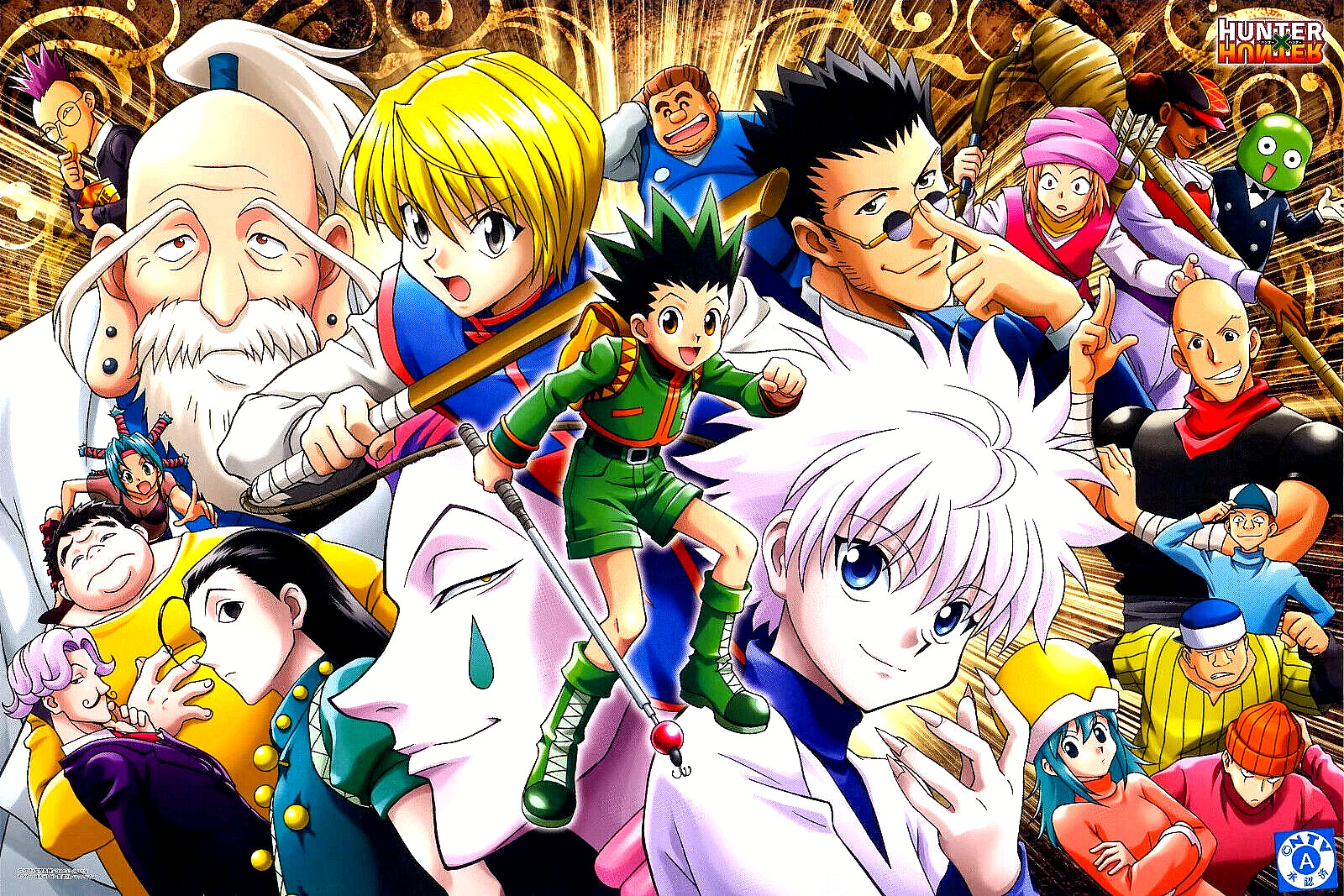 Hunter x Hunter 1pc Wallet+1pc Lanyard+50pcs Sticker+2pcs Button Pins Per Order