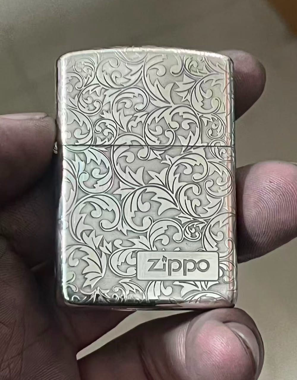Silver Zippo Leaves 5 Sides Windproof Lighter Silver Zippo Leaves 5 Sides Windproof Lighter