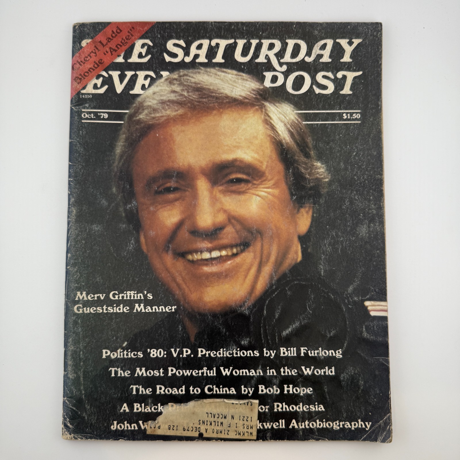 Vintage Saturday Evening Post Oct 1979 Merv Griffin Cheryl Ladd Article