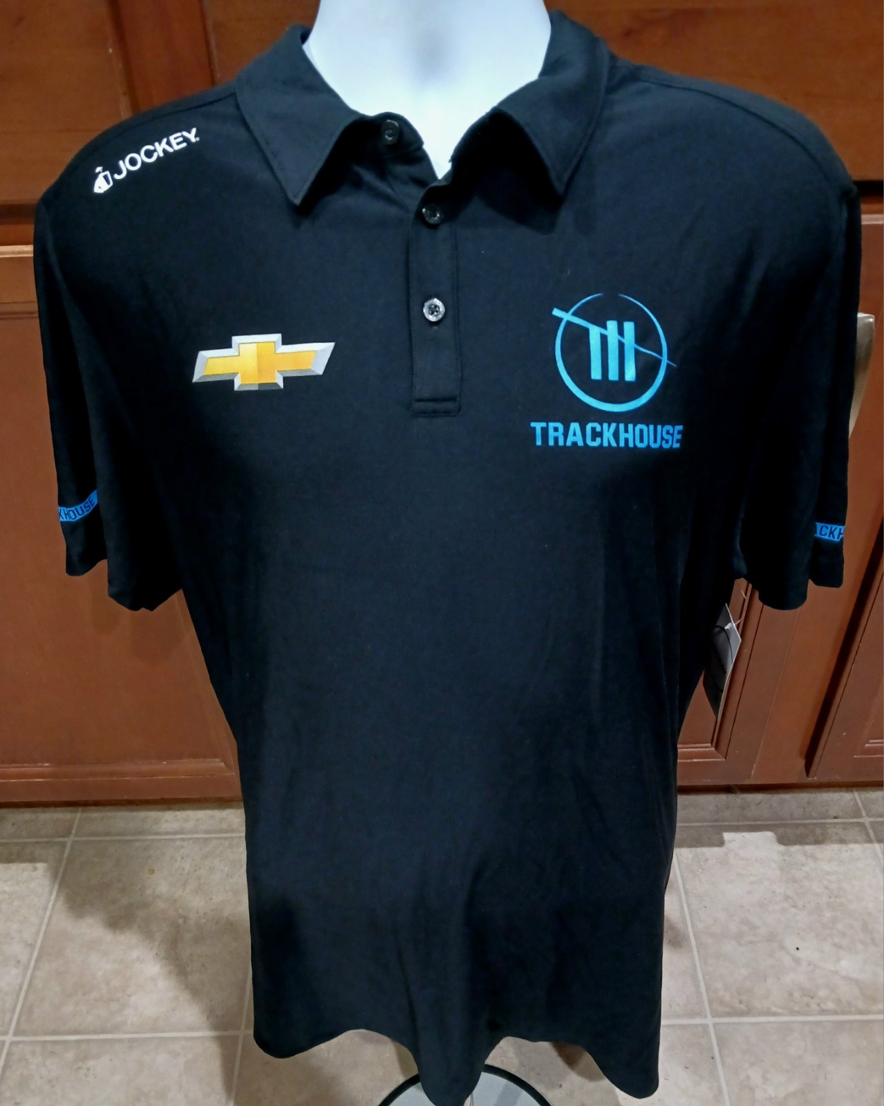 Trackhouse Racing Chevy XL Team Issue Polo Shirt NASCAR Chastain SVG Zilisch New
