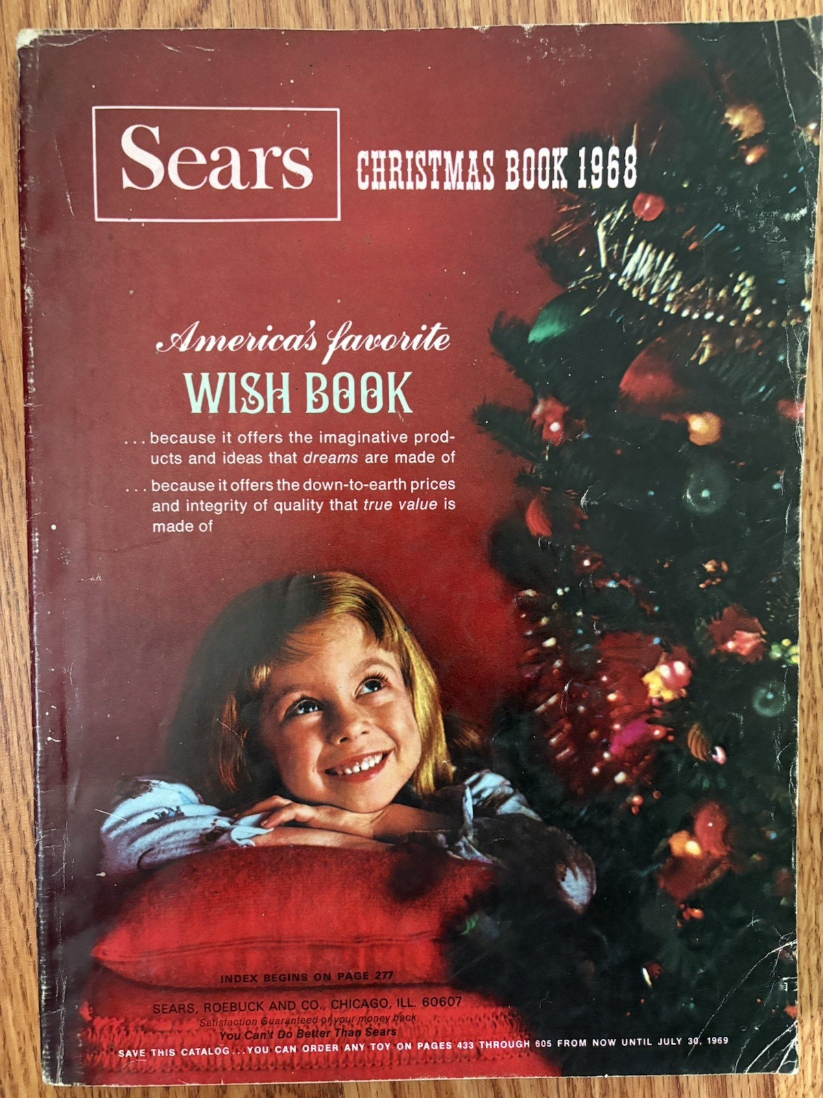 Vintage Sears Roebuck 1968 Christmas Book Toy Wish Catalog Nearly 60 Years Old
