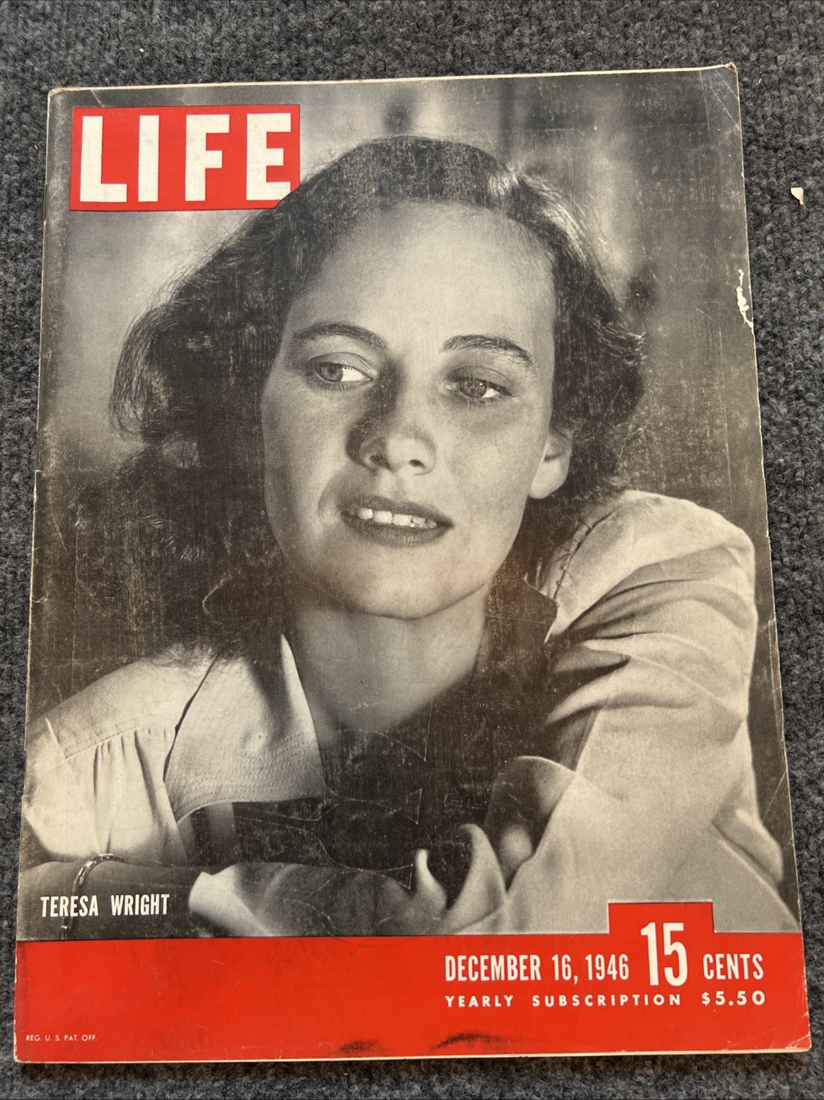 Life Magazine December 16, 1946 Teresa Wright Life Magazine December 16, 1946 Teresa Wright
