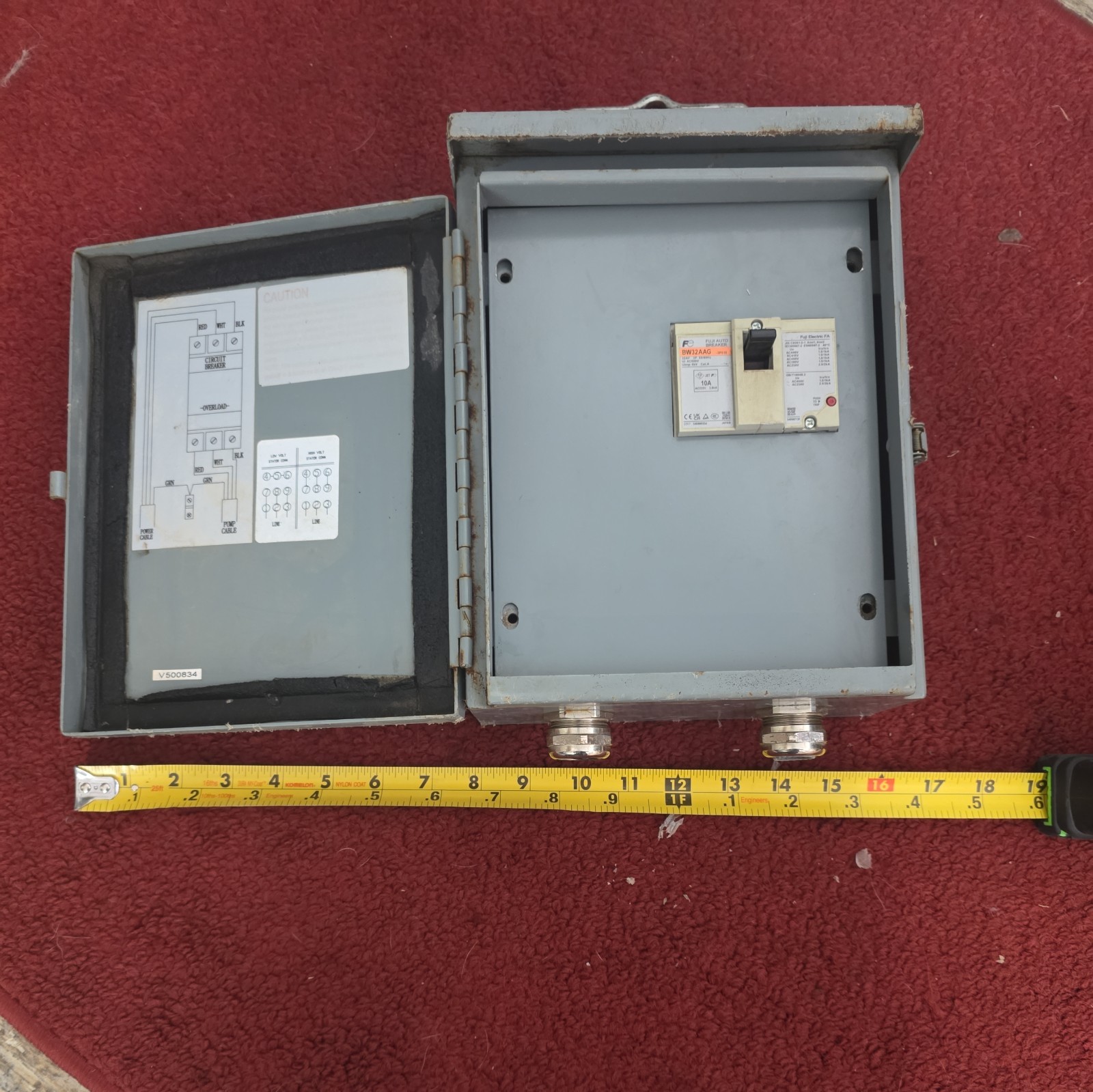 V-Power V500834 Submersible Pump Control Box 460V 3-Phase w/ Breaker V500850-134
