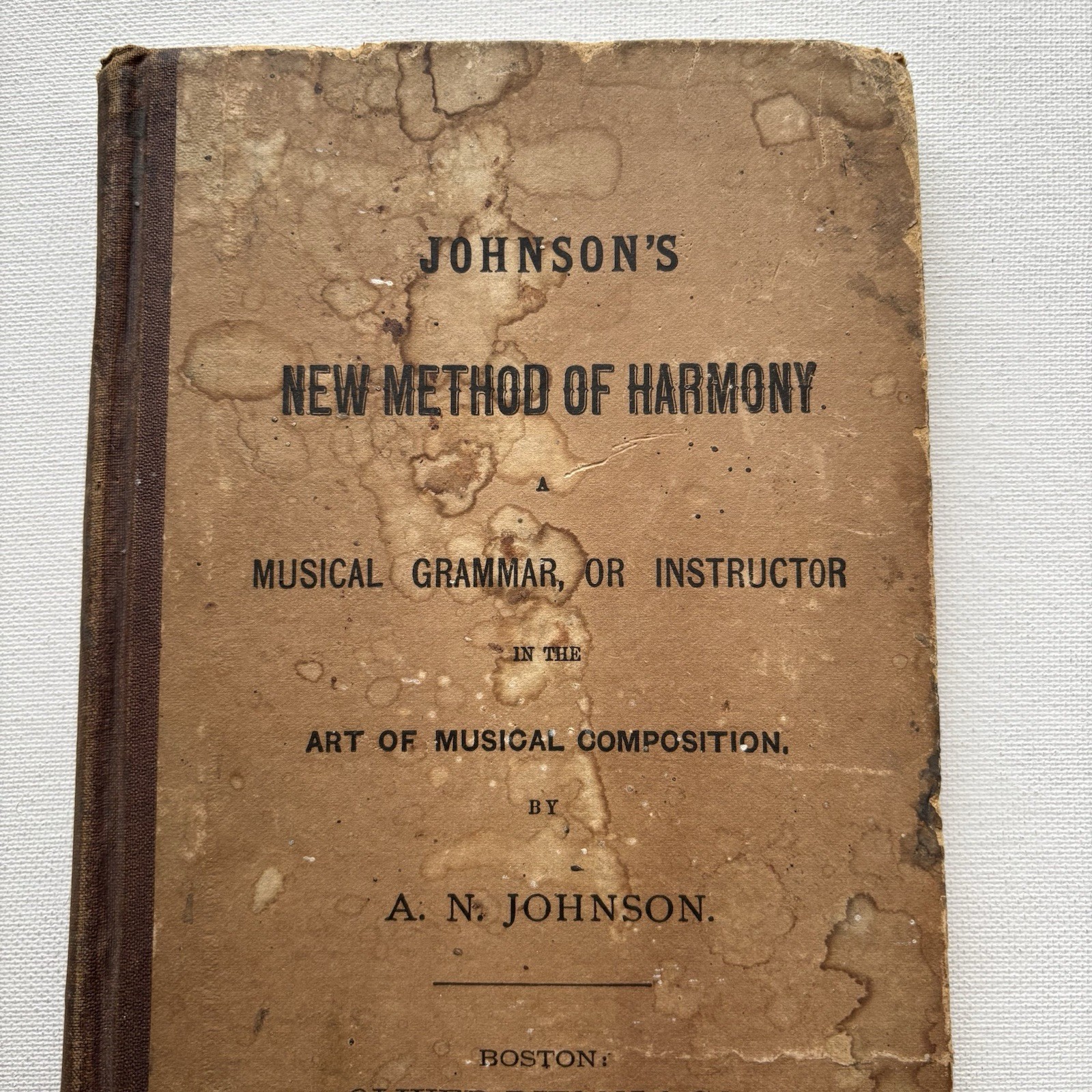 Music Production JOHNSON'S NEW METHOD OF HARMONY 1879 FIRST EDITION * RARE * 1ST