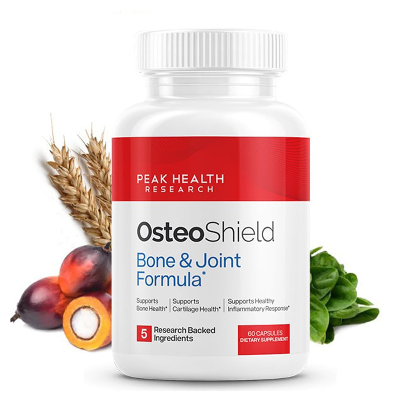 OsteoShield Peak Health Research  Bone & Joint Formula  Calcium Supplements f...
