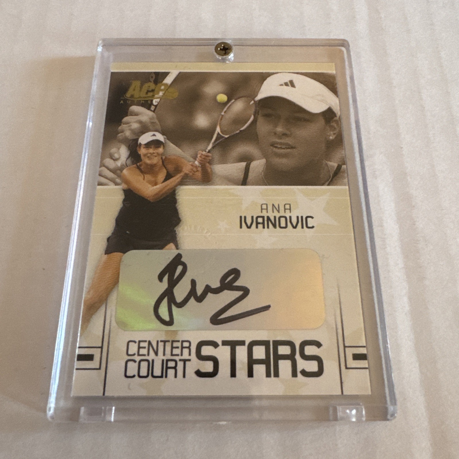 Ana Ivanovic Autograph 2006 Ace Authentic Grand Slam Center Court Stars #CC-11