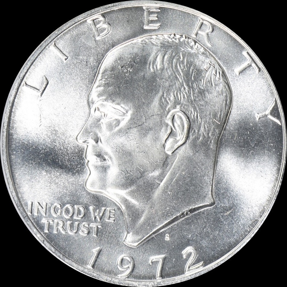 1972-S Eisenhower Silver Dollar Choice/Gem BU 1972-S Eisenhower Silver Dollar Choice/Gem BU