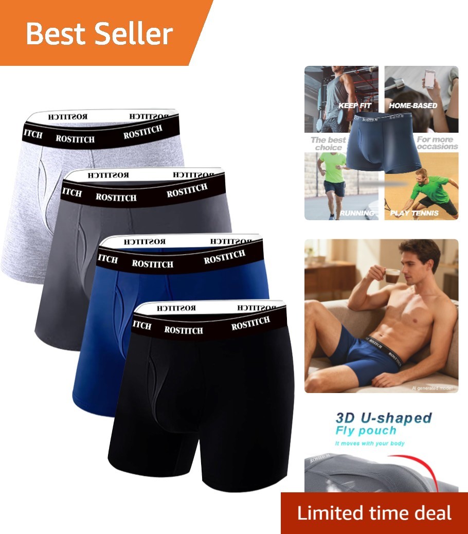 Classic Men\'s Boxer Briefs Multipack - Soft, Supportive & Stylish in 4 Colors Classic Men\'s Boxer Briefs Multipack - Soft, Supportive & Stylish in 4 Colors
