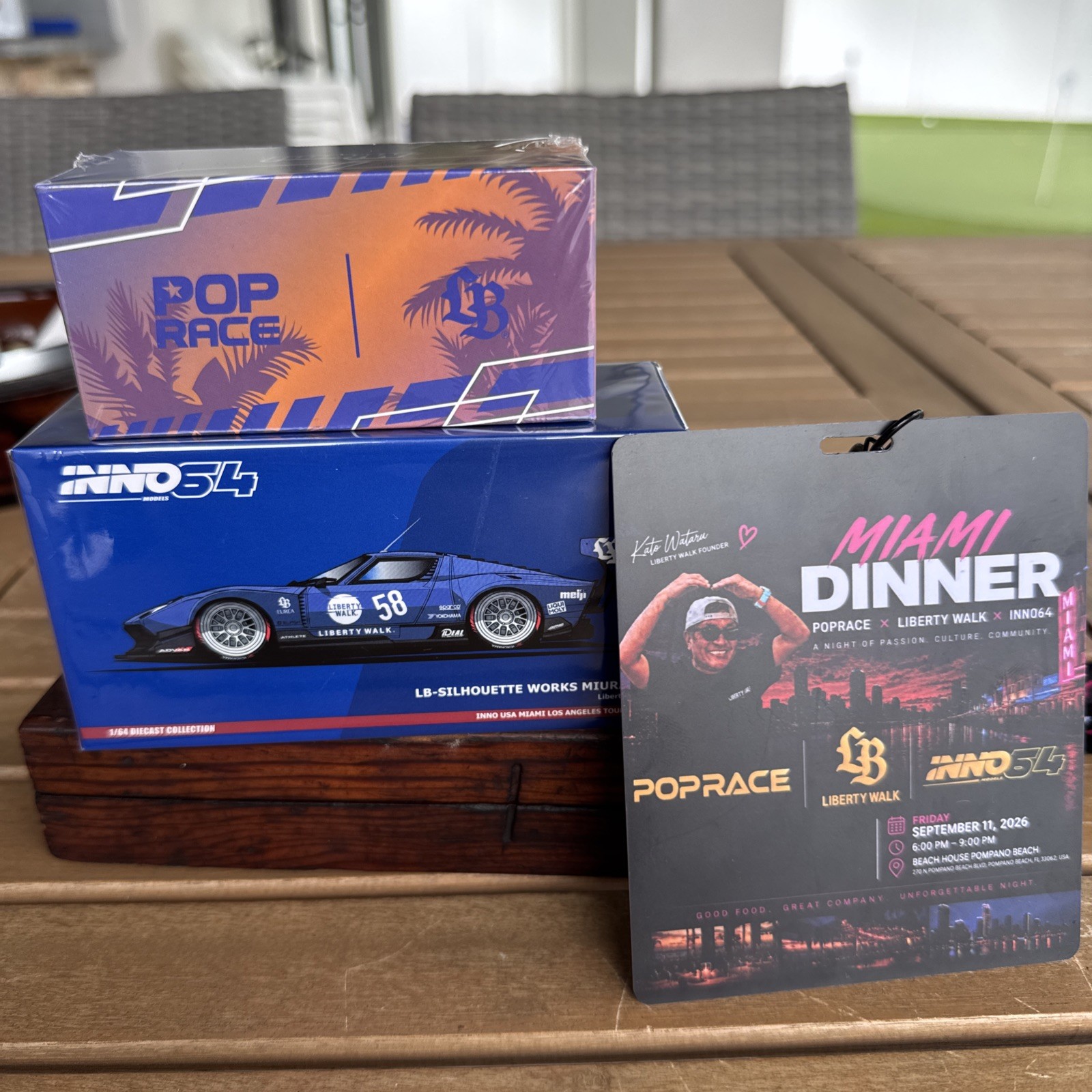 INNO64 Miura GT & Pop Race S15- Sealed 2026 Miami Dinner Liberty Walk Promo INNO64 Miura GT & Pop Race S15- Sealed 2026 Miami Dinner Liberty Walk Promo