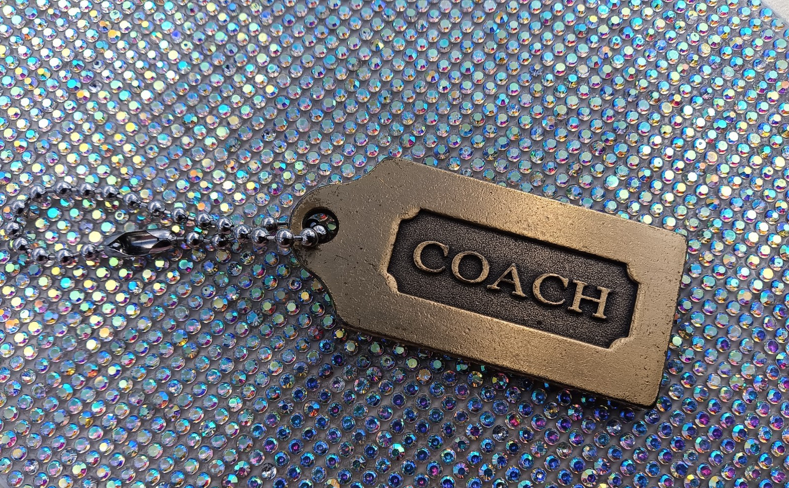 Vintage COACH Logo Brass Metal Hang Tag Replacement