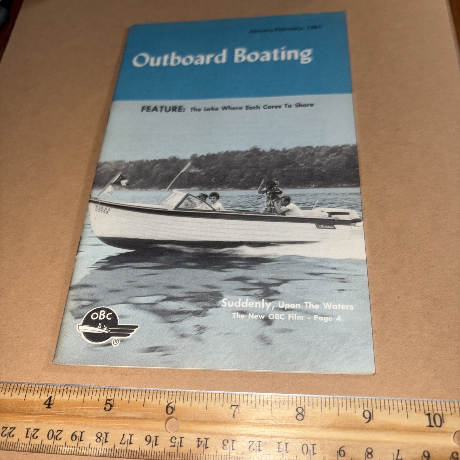 VTG 1961 Outboard Boating Magazine: Anglers at Chicago Boat Show Fishing Tackle