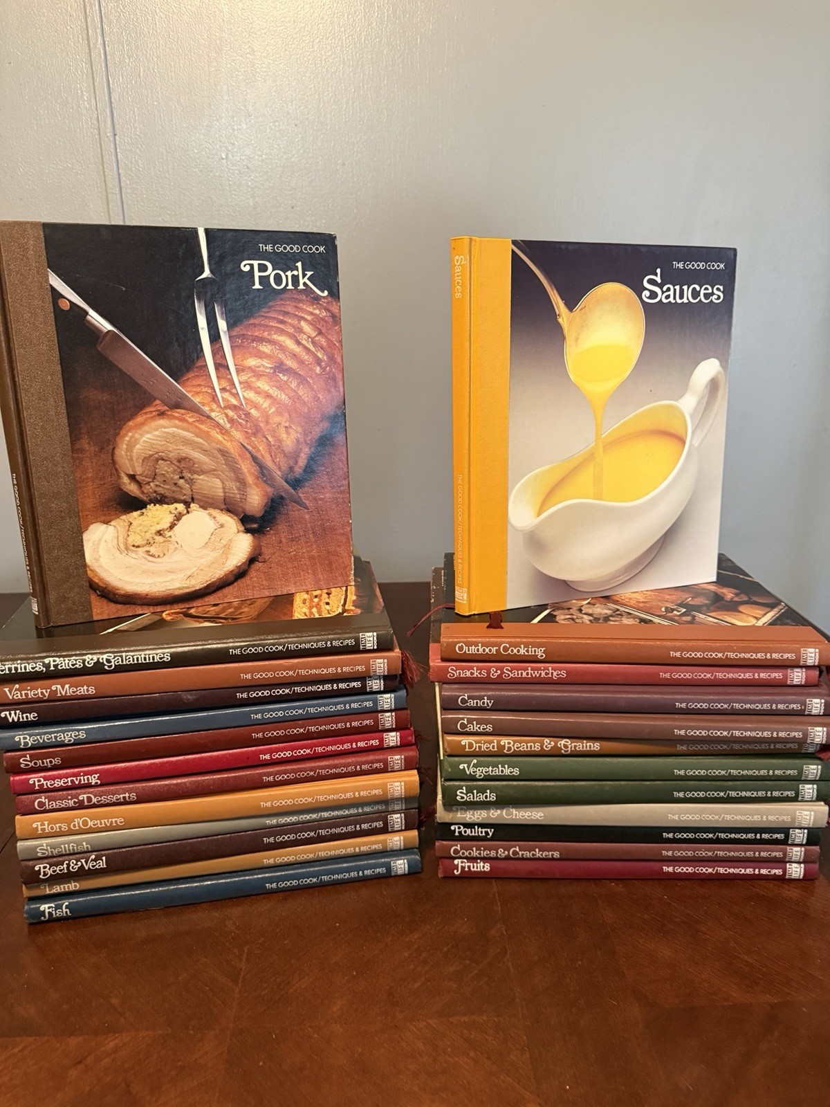 VTG Time Life The Good Cook Recipes & Techniques Set of 25 Hardcover Books