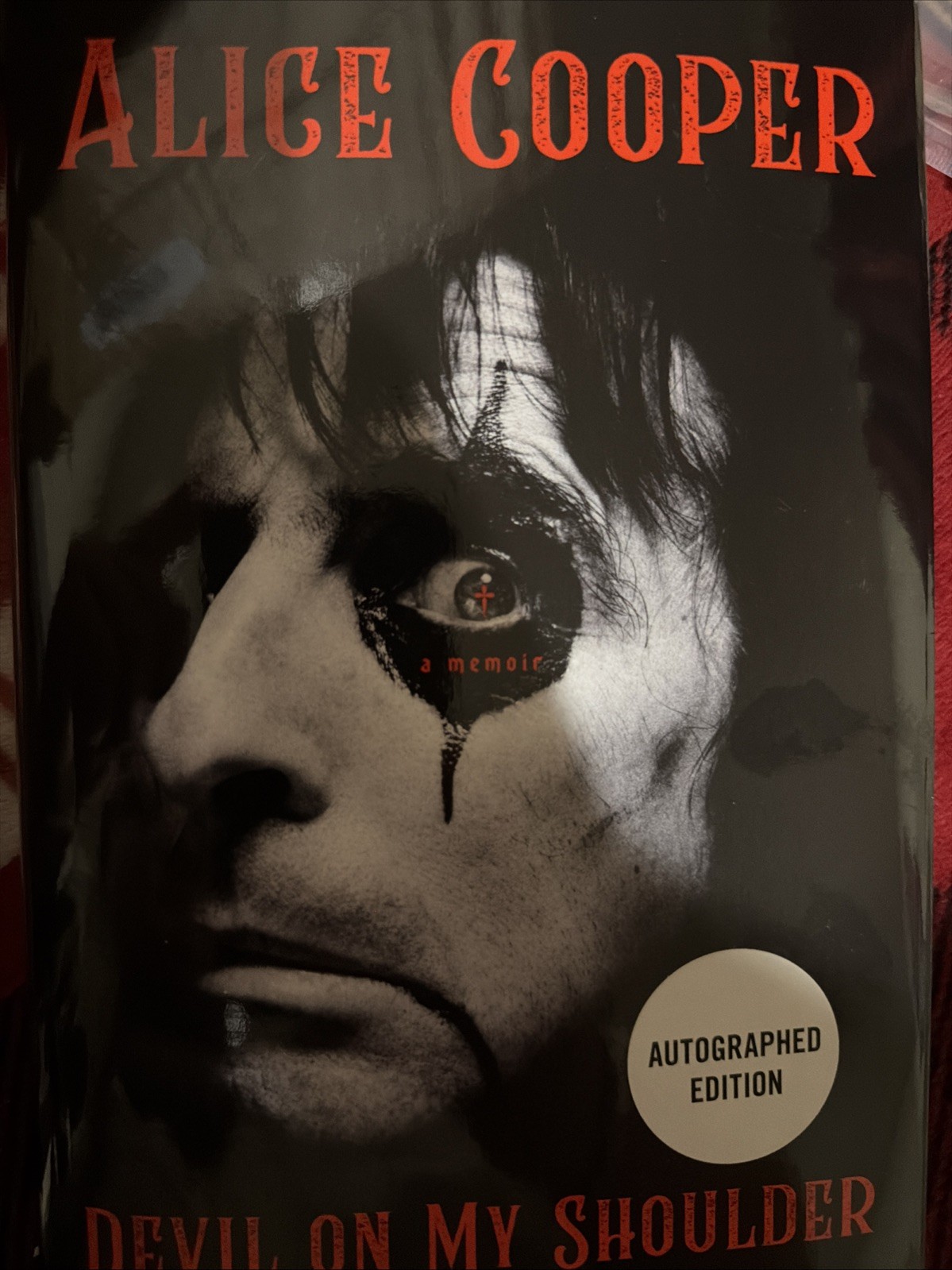 SIGNED Alice Cooper Autographed Book - Devil On My Shoulder 1st/1st HCDJ 2026 SIGNED Alice Cooper Autographed Book - Devil On My Shoulder 1st/1st HCDJ 2026