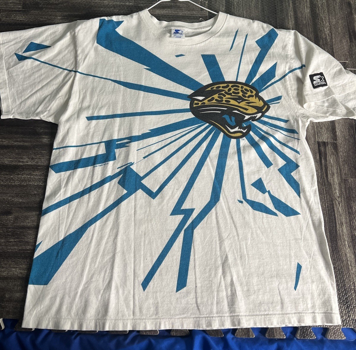 Vintage 90s Jacksonville Jaguars Starter Explosion Lightning Shirt Mens L/XL NFL